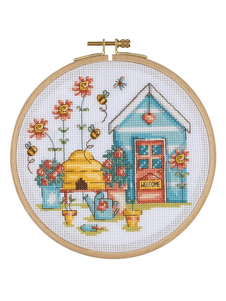 Tuva Ahşap Kasnaklı Kanaviçe Kiti 15,5cm - BCS05