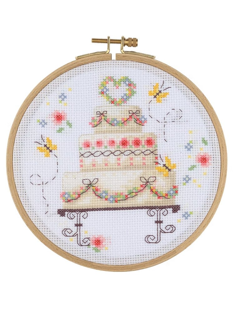 Tuva Ahşap Kasnaklı Kanaviçe Kiti 15,5cm - BCS09