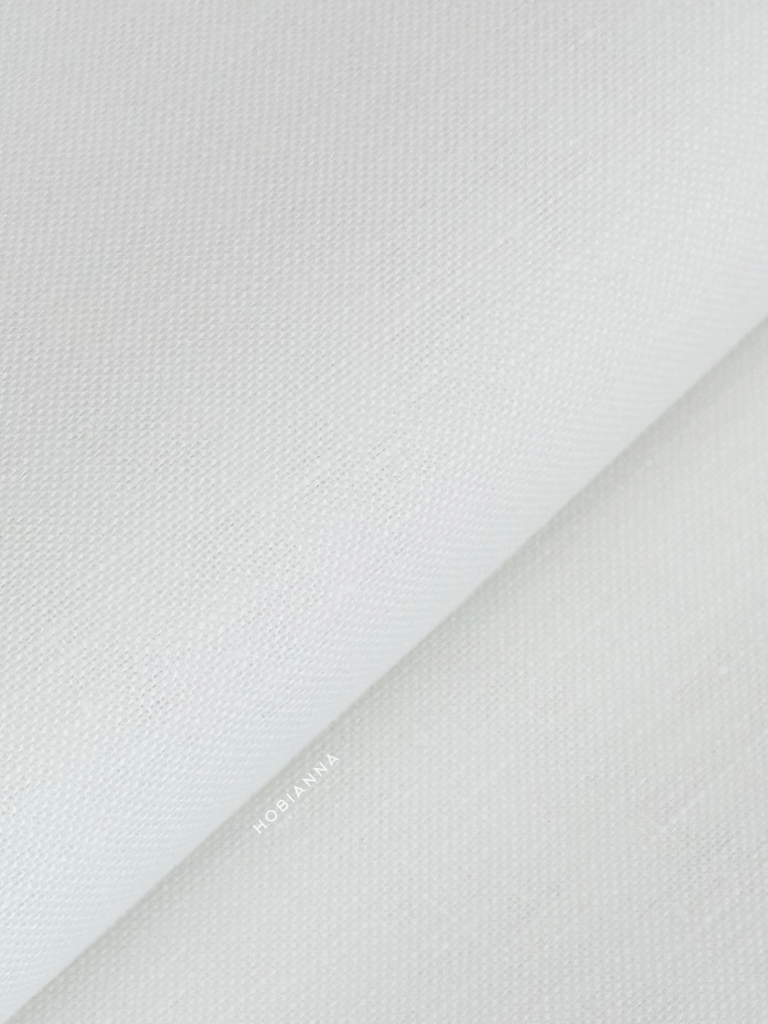 Zweigart Belfast - 3609-100, En:140cm, 32Ct - Beyaz