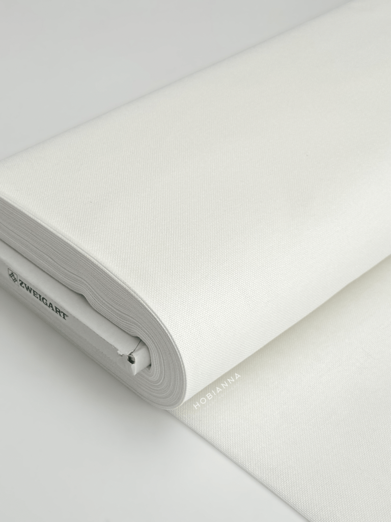 Zweigart Linda - 1235-101, En:140cm, 27Ct - Blanc