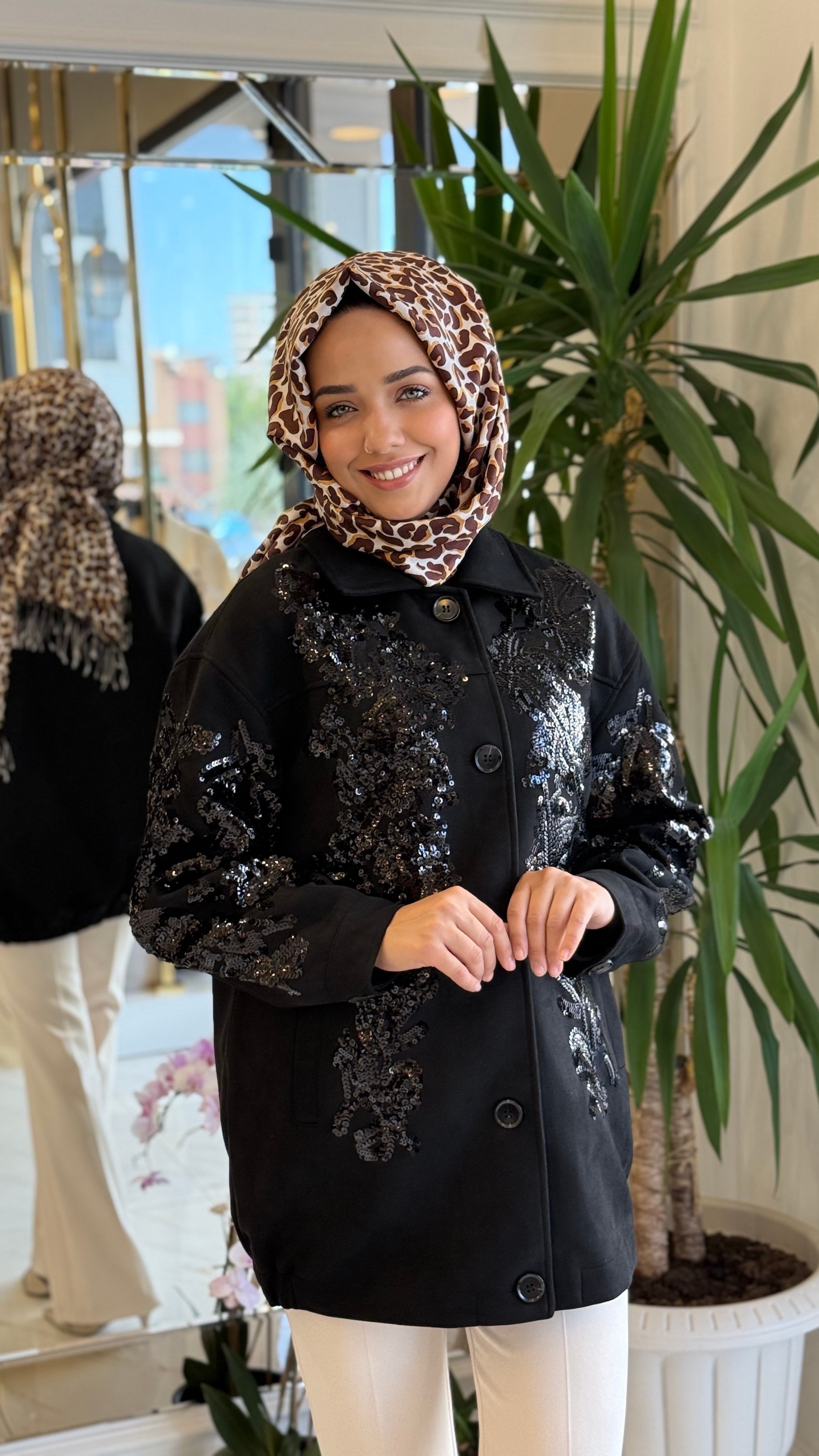 GHISA 3480 CEKET SİYAH