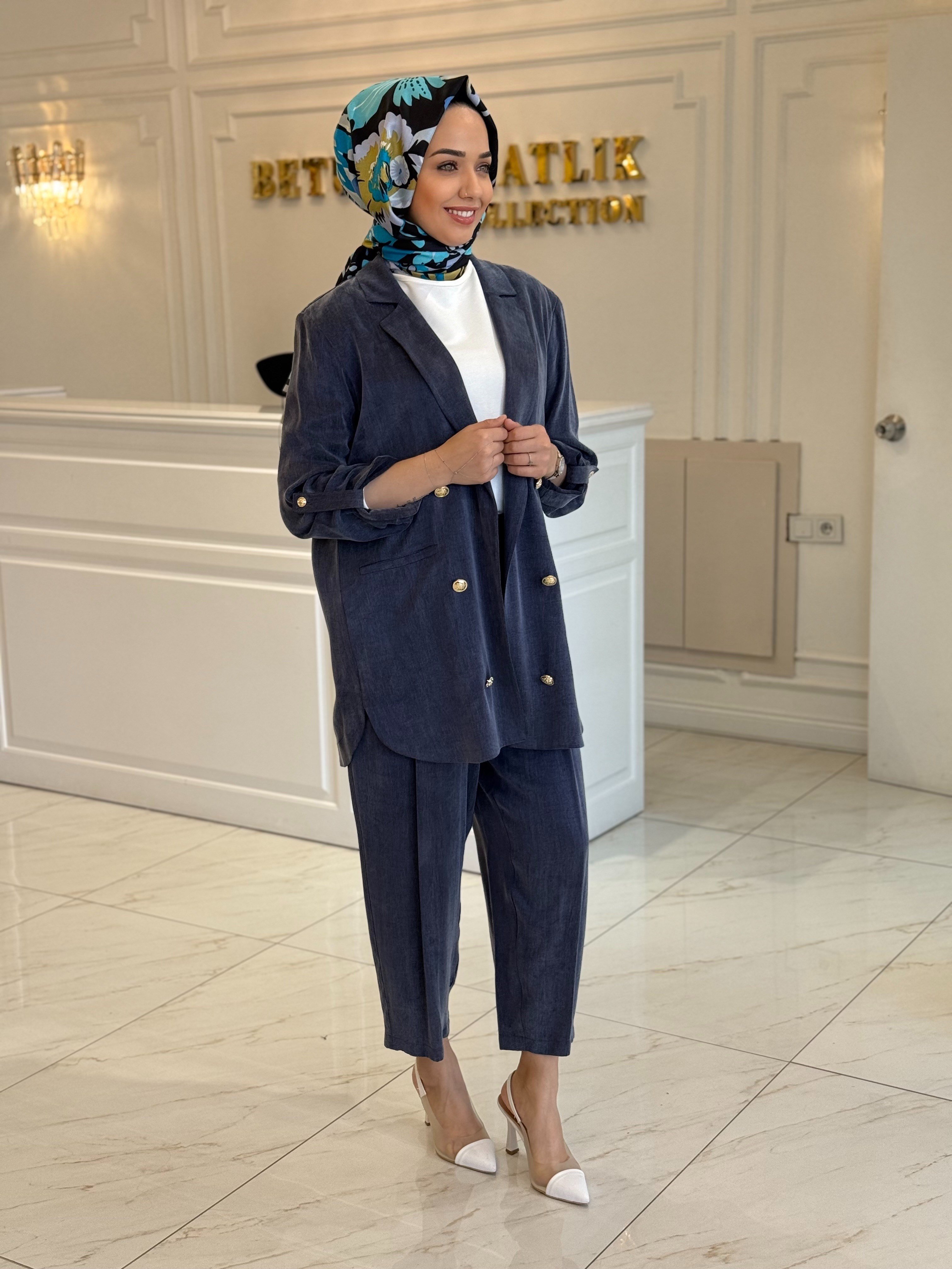 GHISA 3047 TAKIM LACİVERT