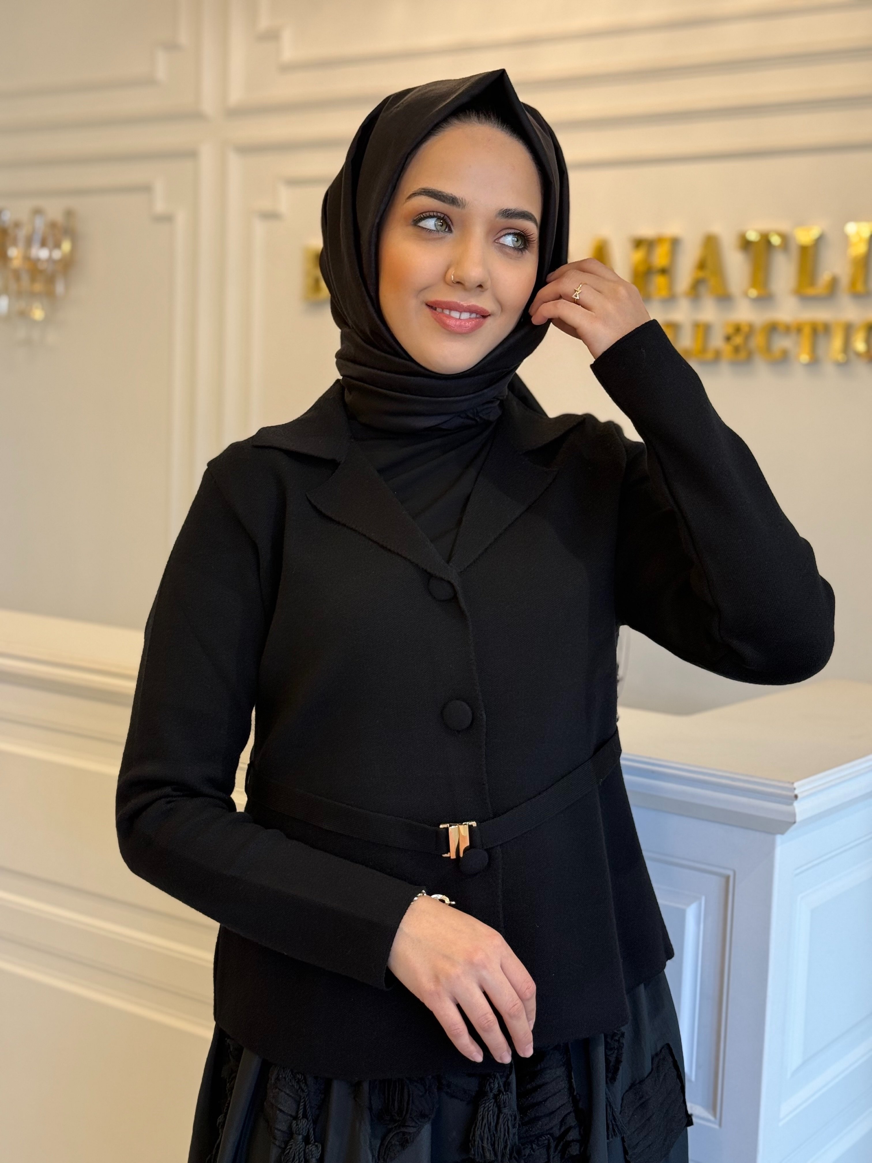 GHISA 3358 CEKET SİYAH