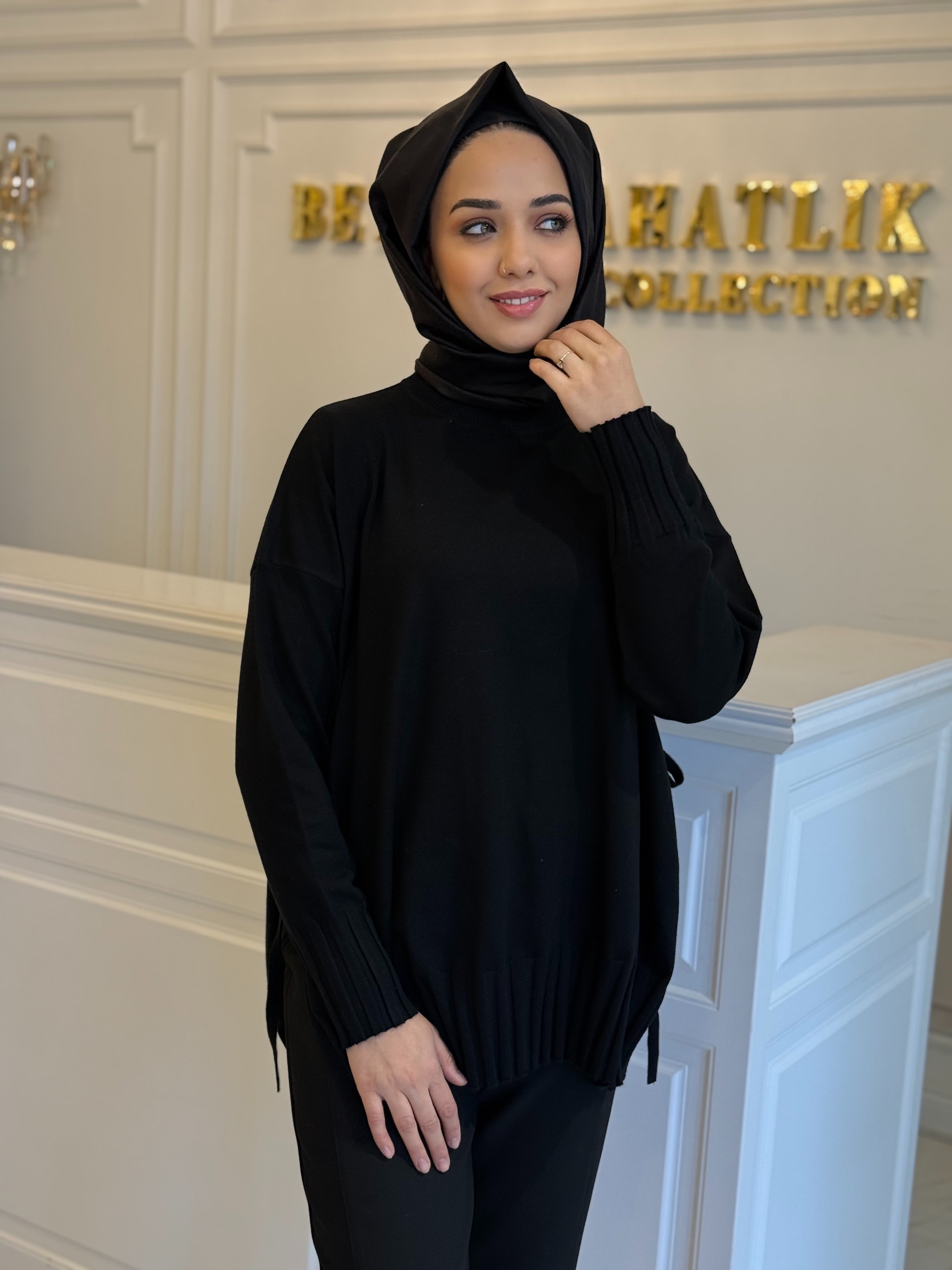 GHISA 4207 TUNİK SİYAH