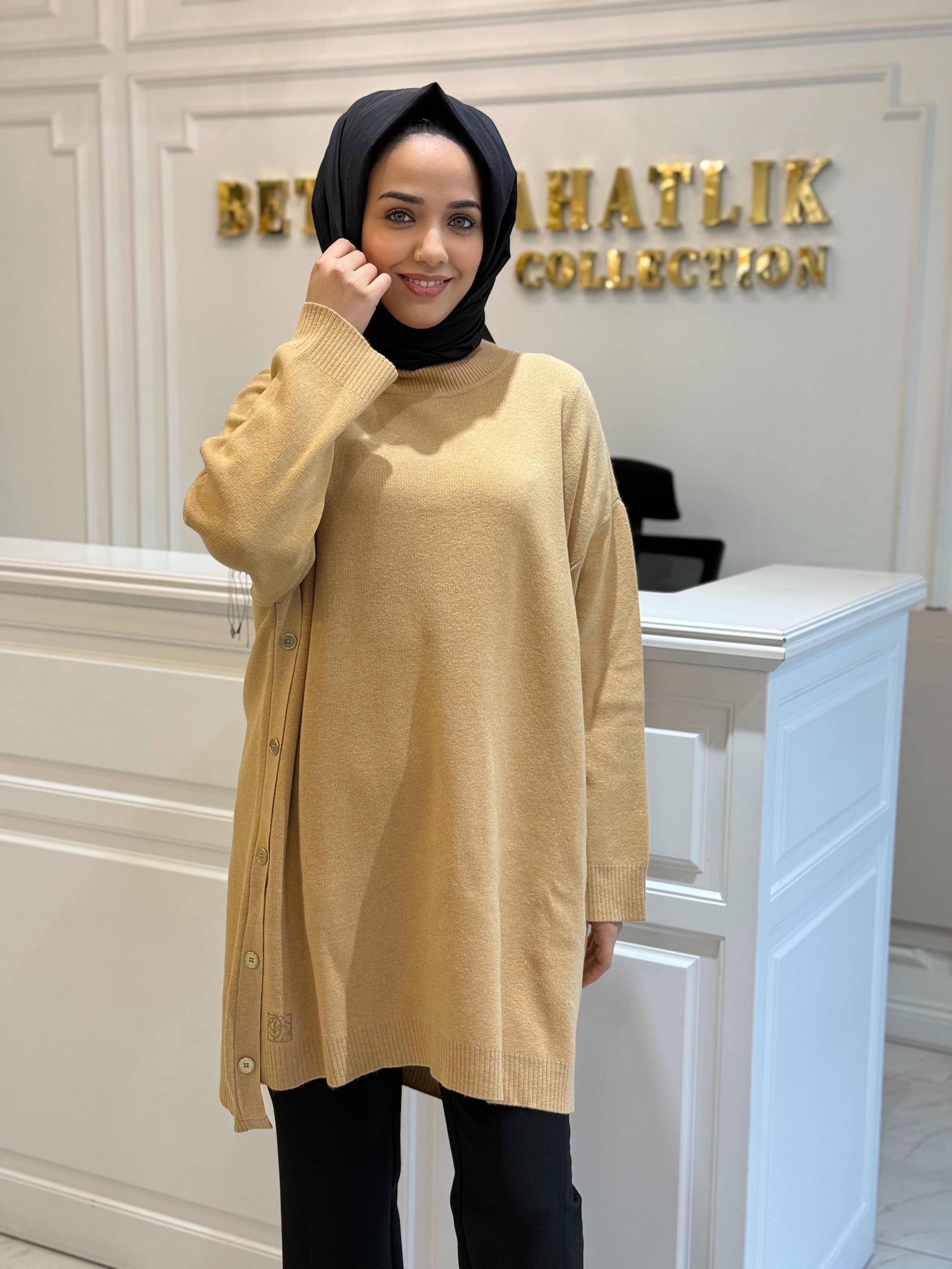 GHISA 4656 TUNİK CAMEL
