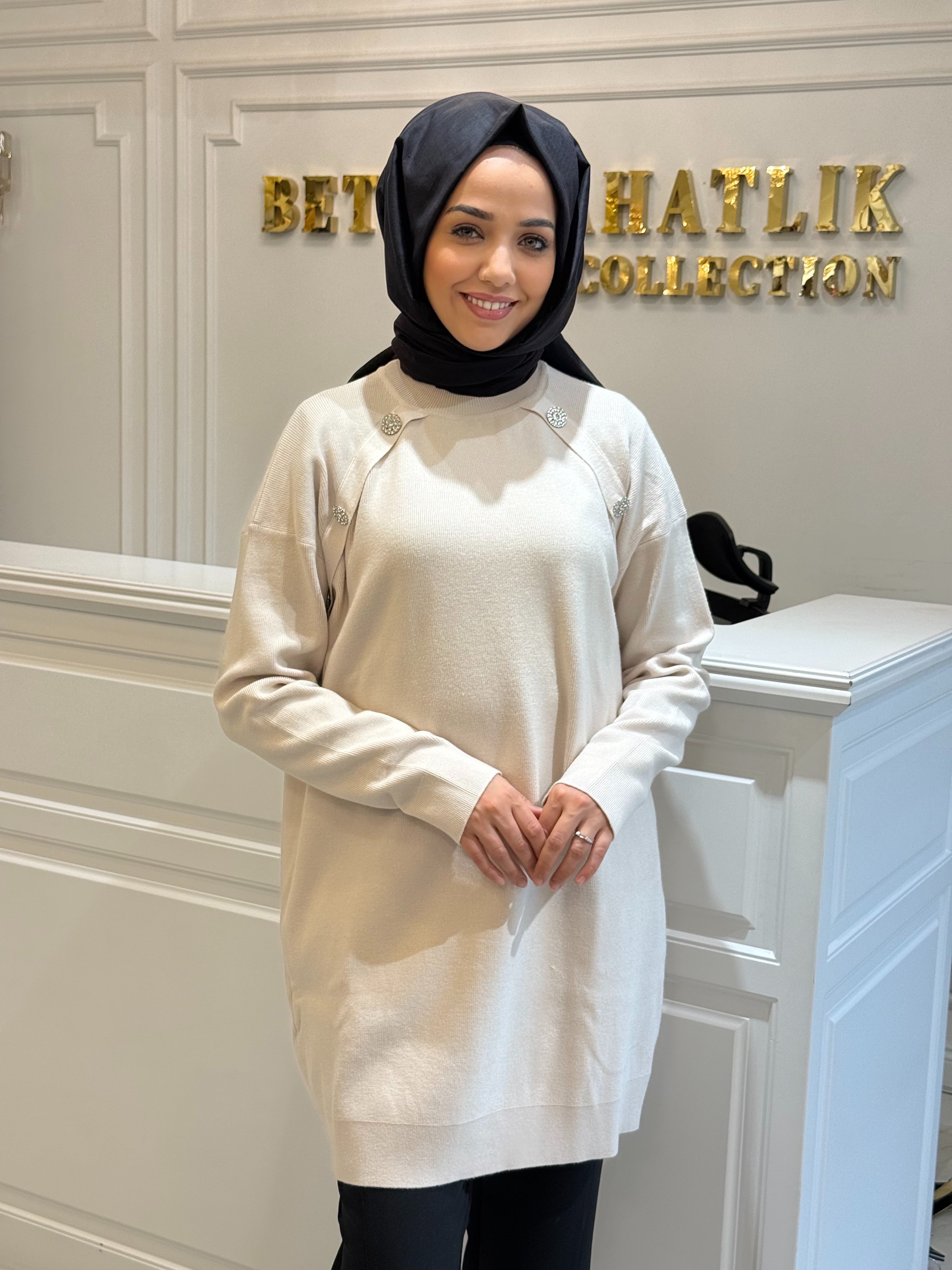 GHISA 4814 TUNİK EKRU