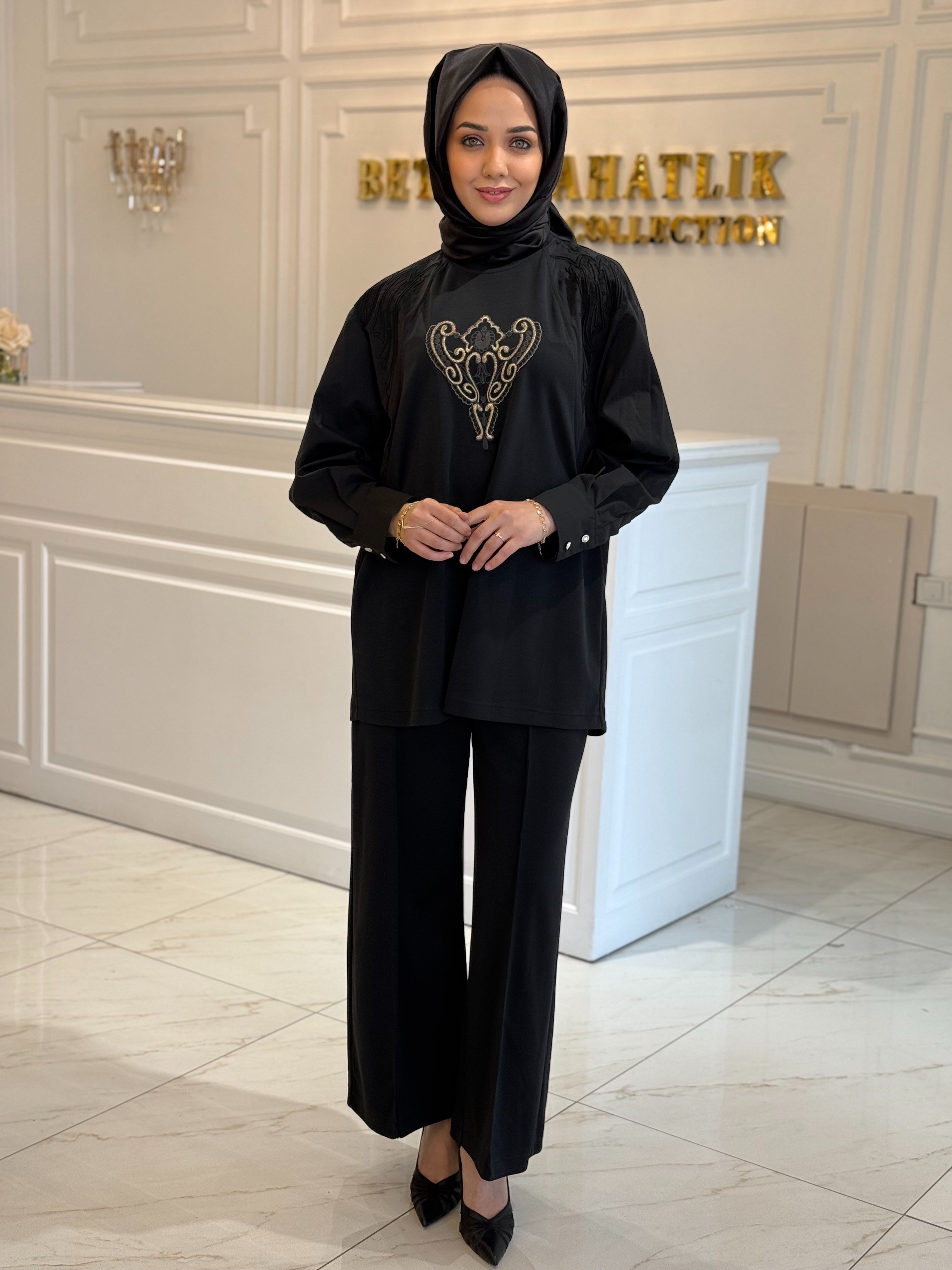 GHISA 9158 TAKIM SİYAH