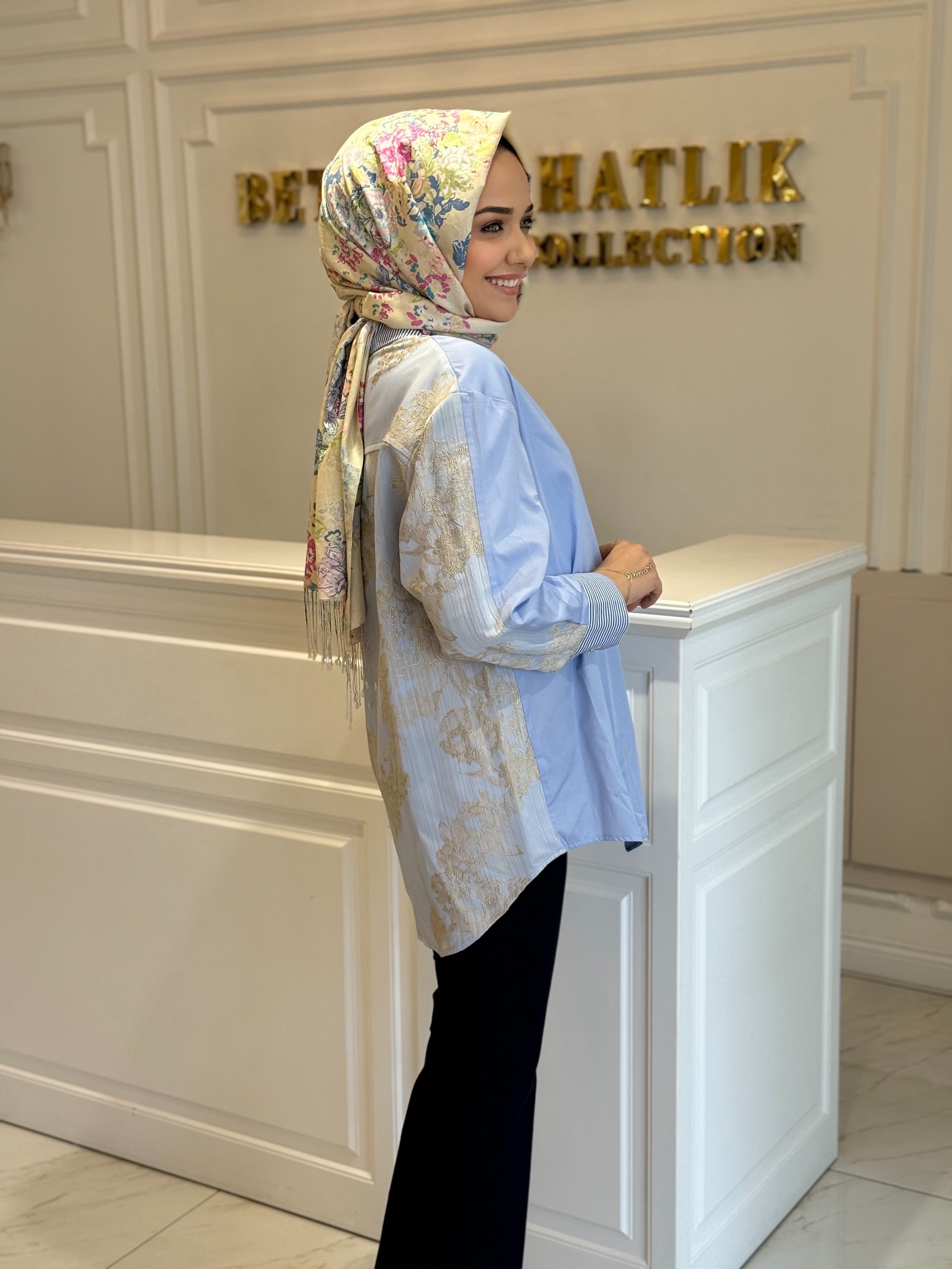 GHISA 4311 GÖMLEK MAVİ
