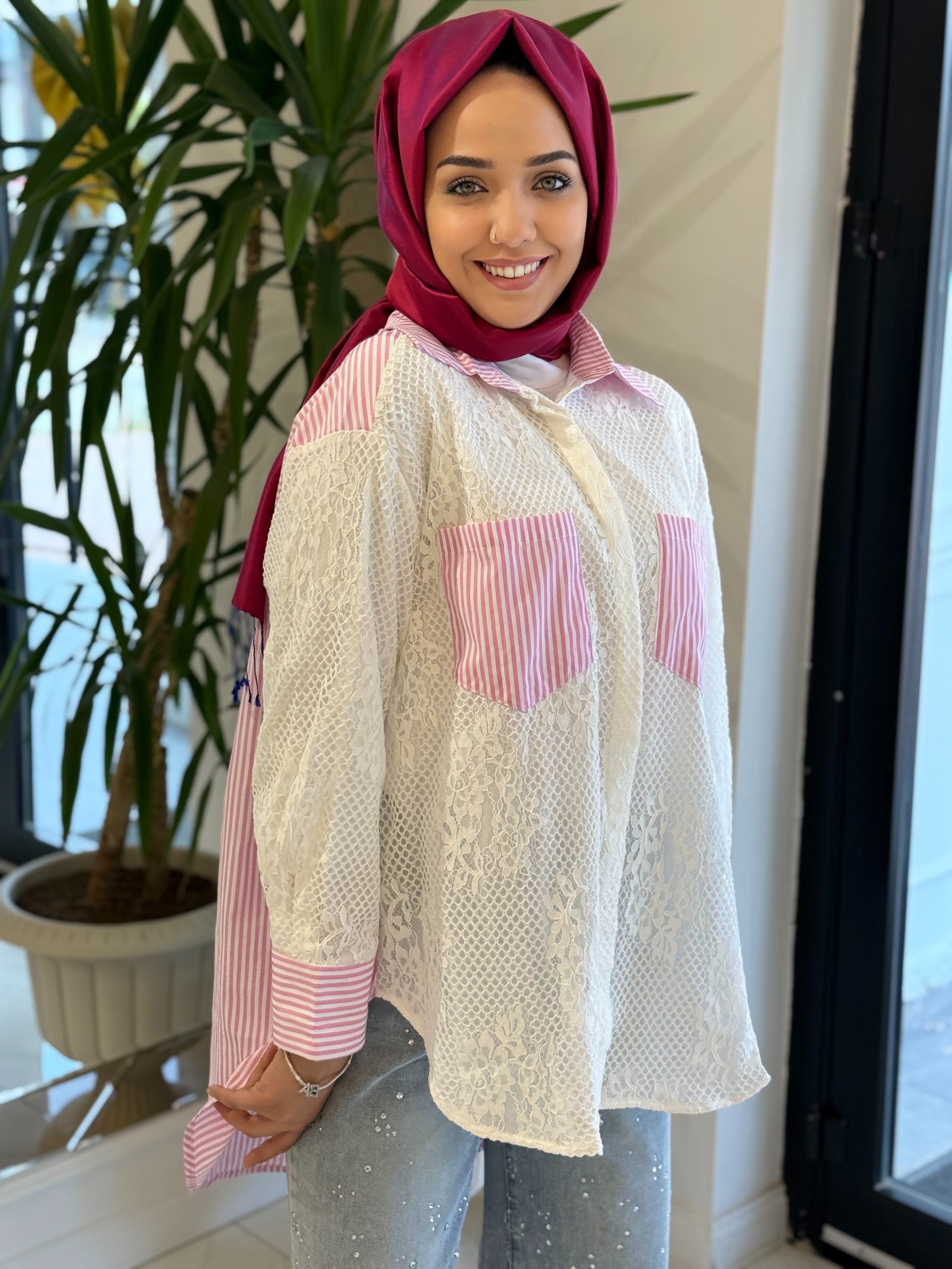 GHISA 4431 GÖMLEK PEMBE