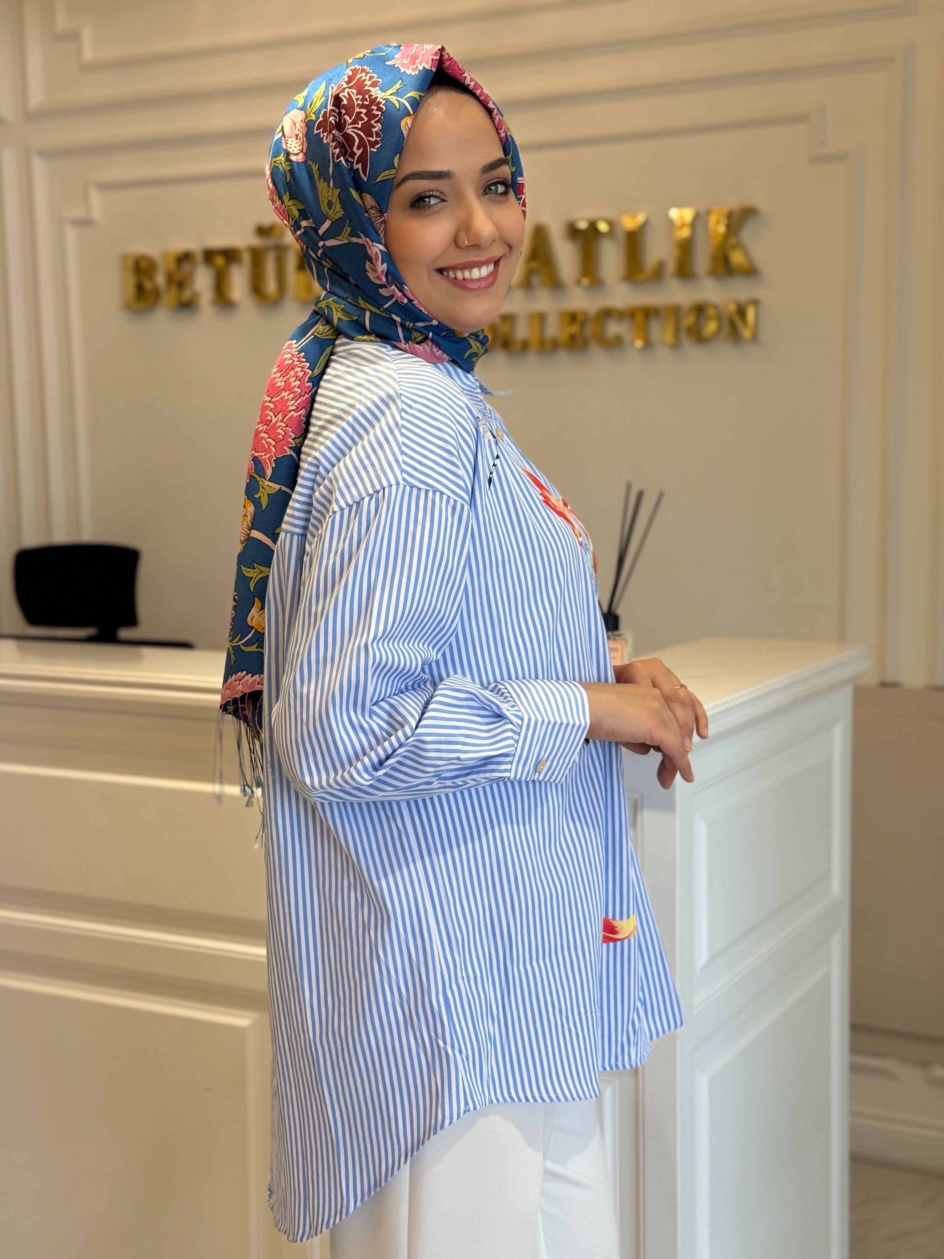 GHISA 4432 GÖMLEK MAVİ