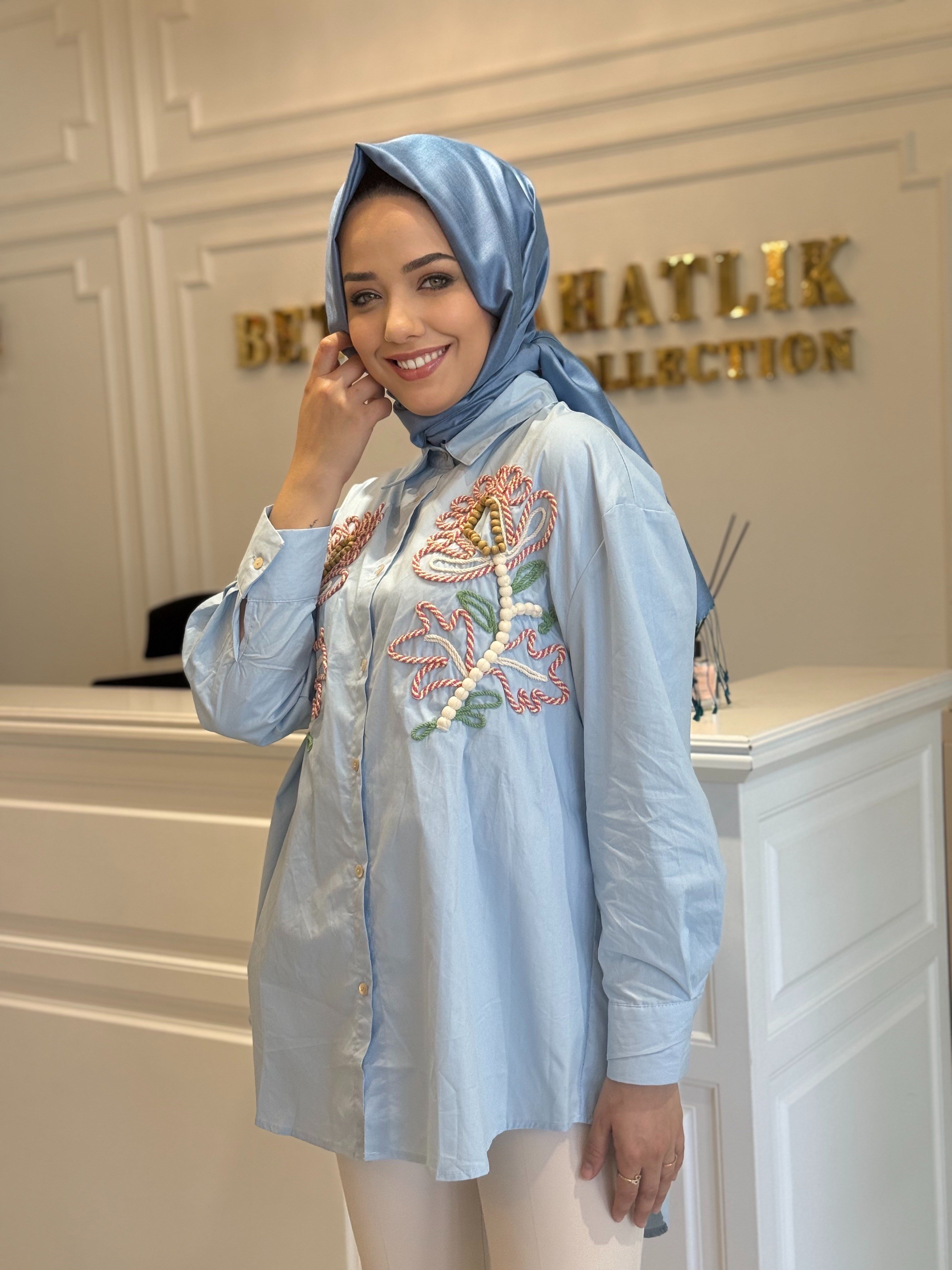 GHISA 4433 GÖMLEK MAVİ