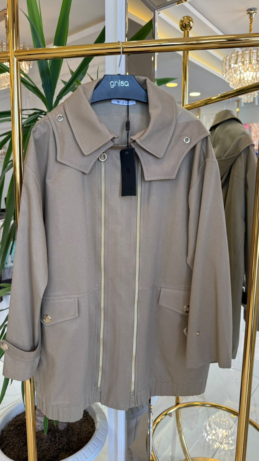 GHISA 2719 TRENCH CAMEL