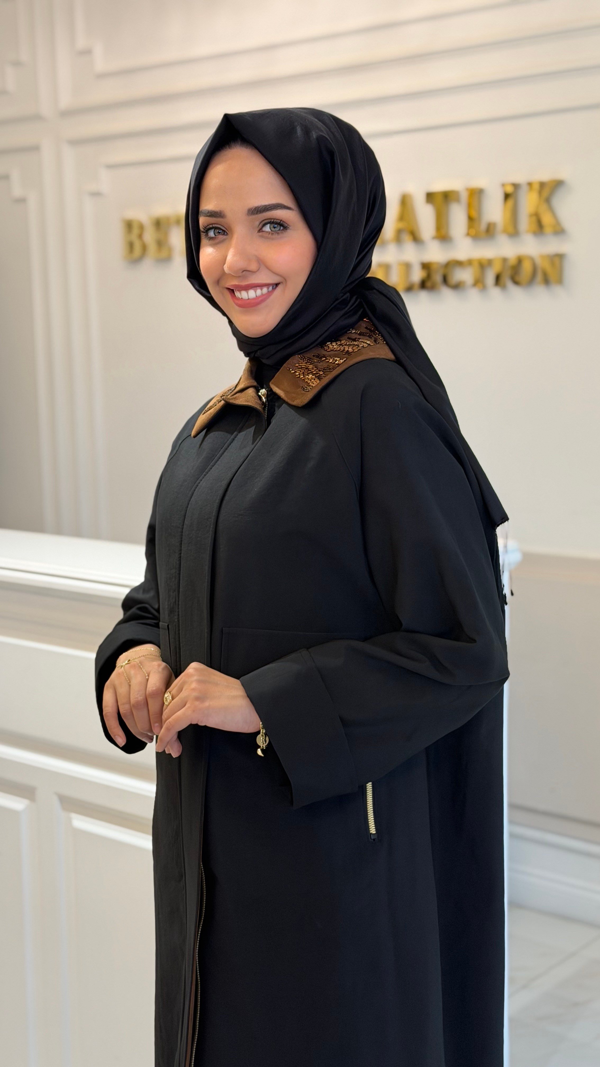 GHISA 2722 TRENCH SİYAH
