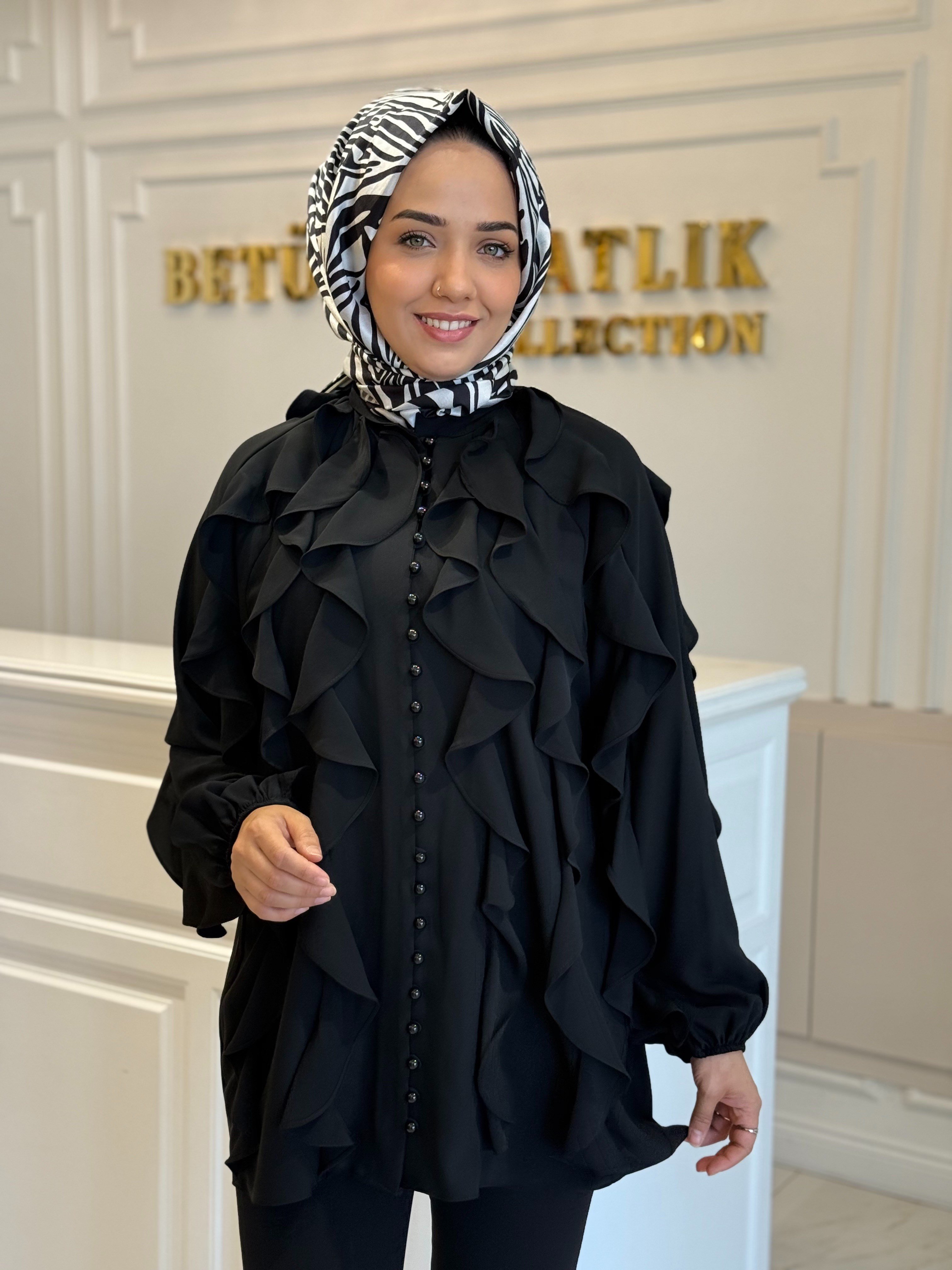 GHISA 4335 TUNİK SİYAH