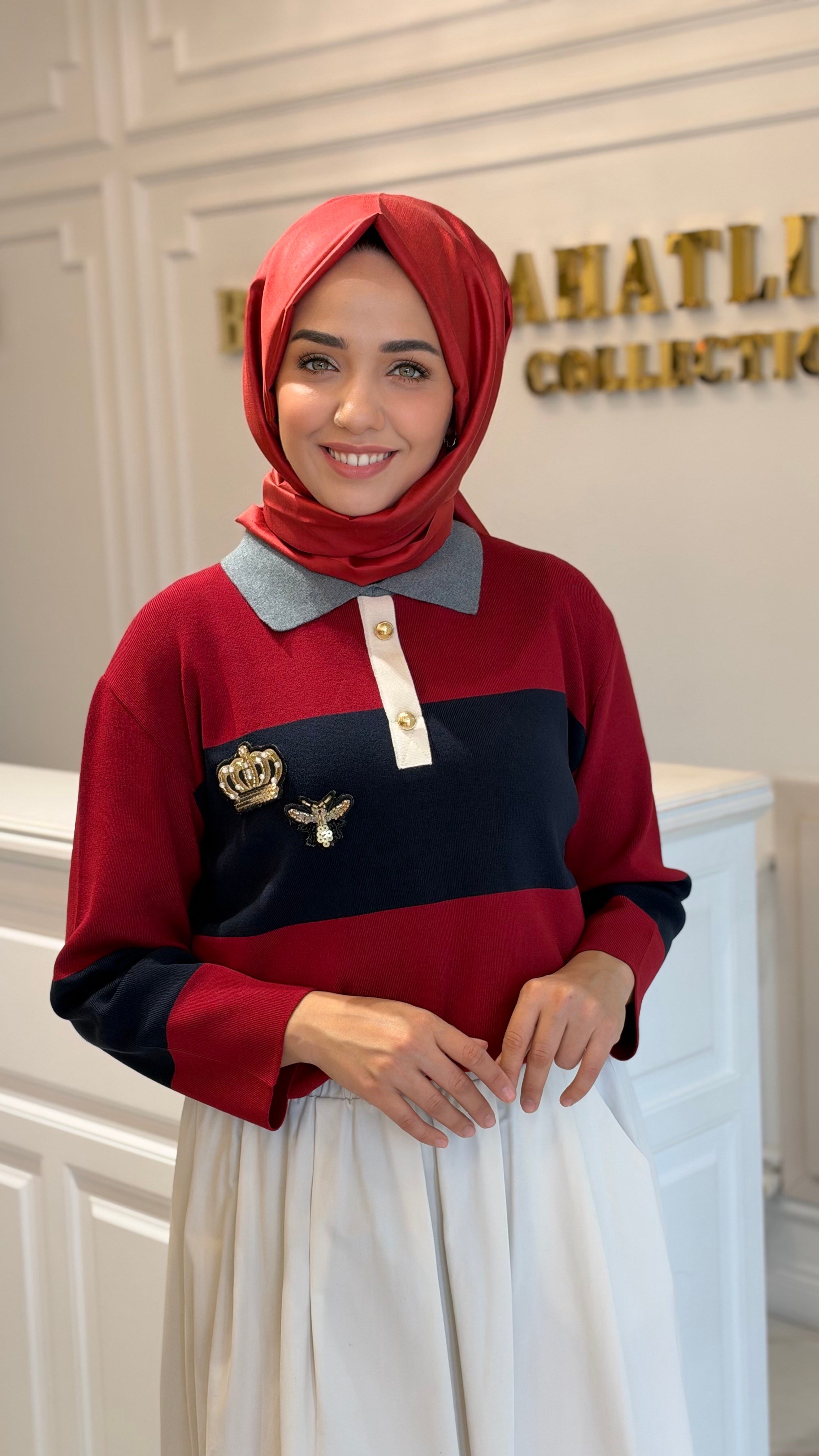 GHISA 4466 TUNİK BORDO
