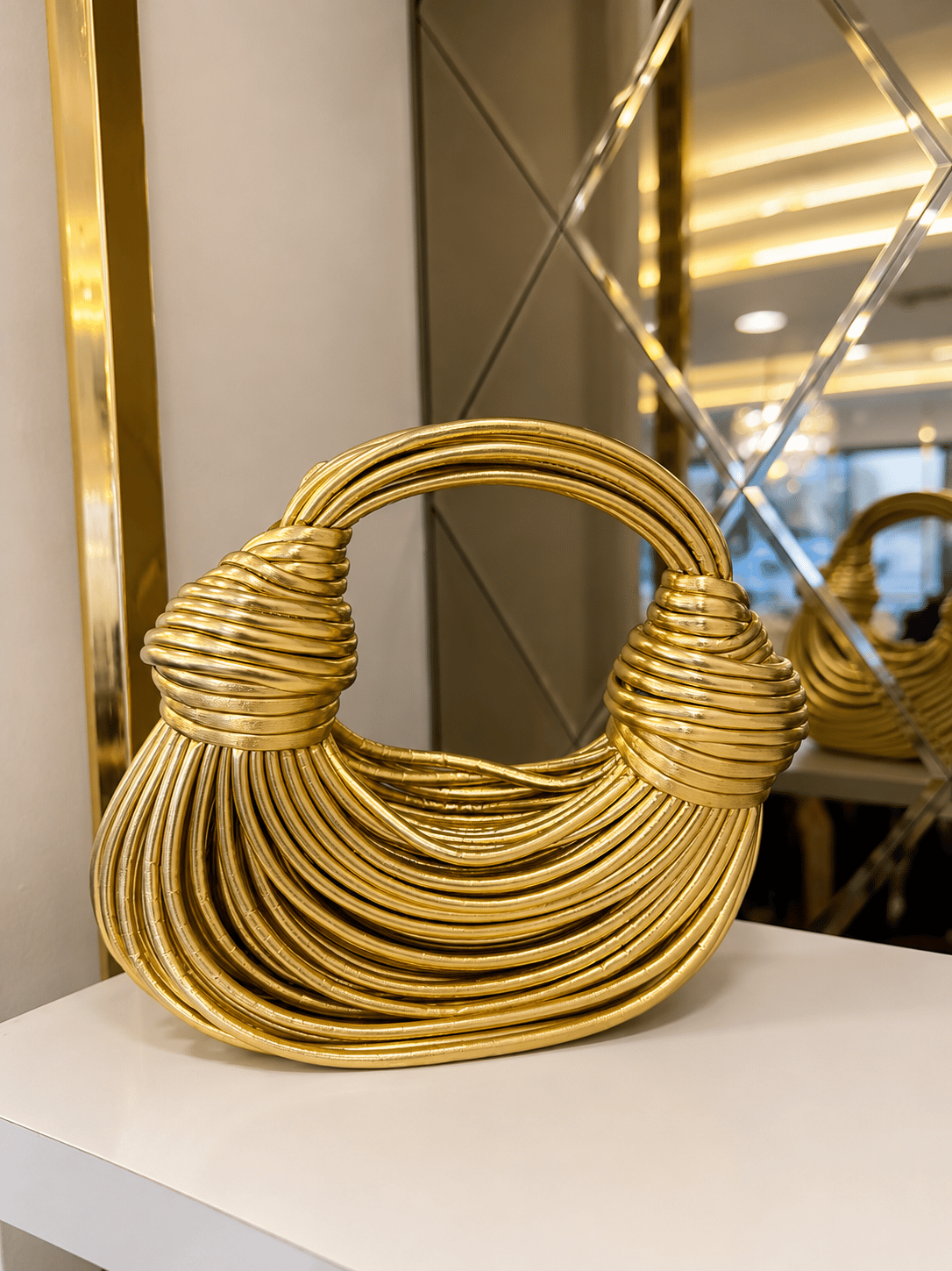 İTHAL GOLD İPLİ ÇANTA