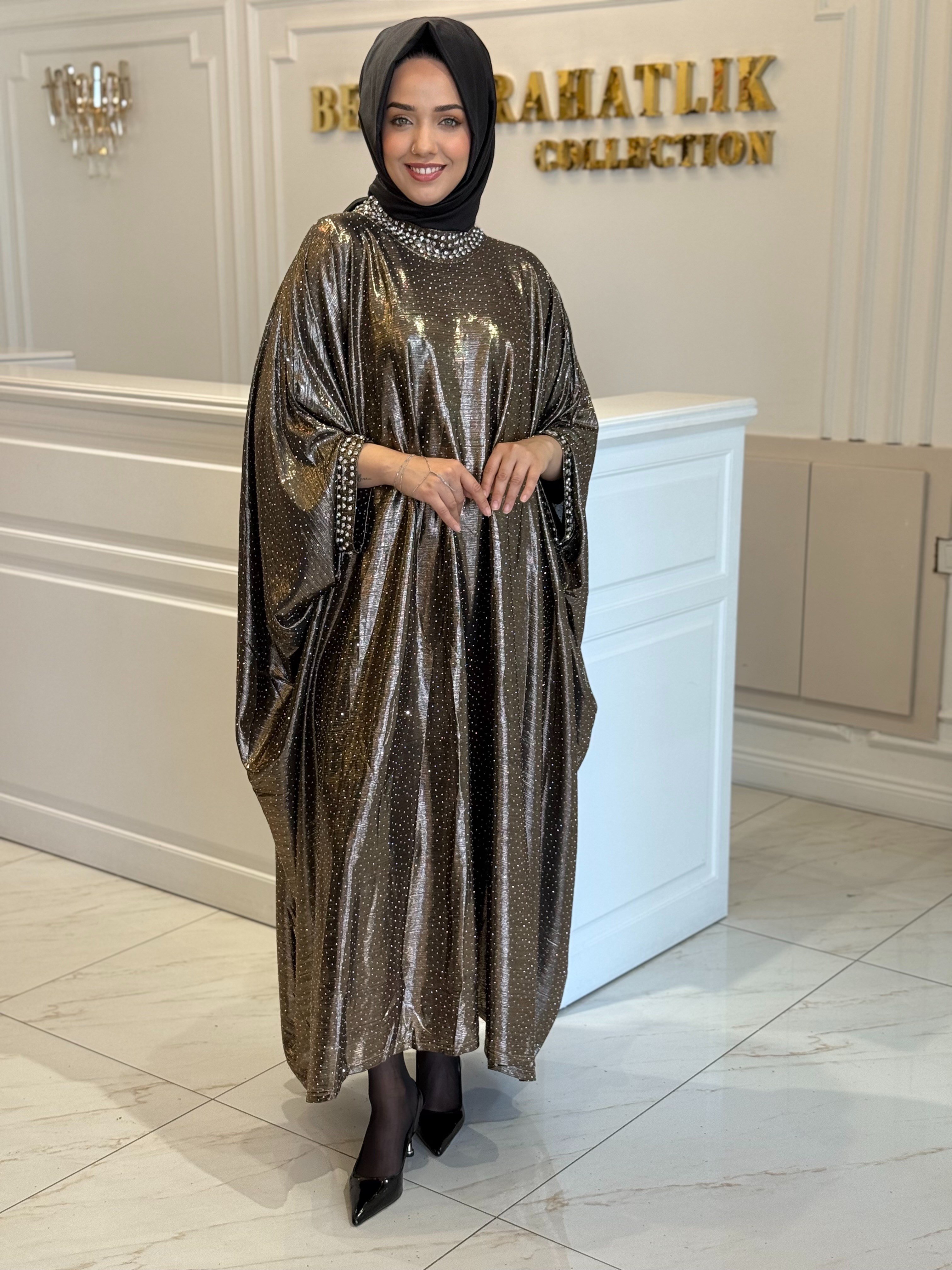 BTL Dubai Pul İşlemeli Elbise
