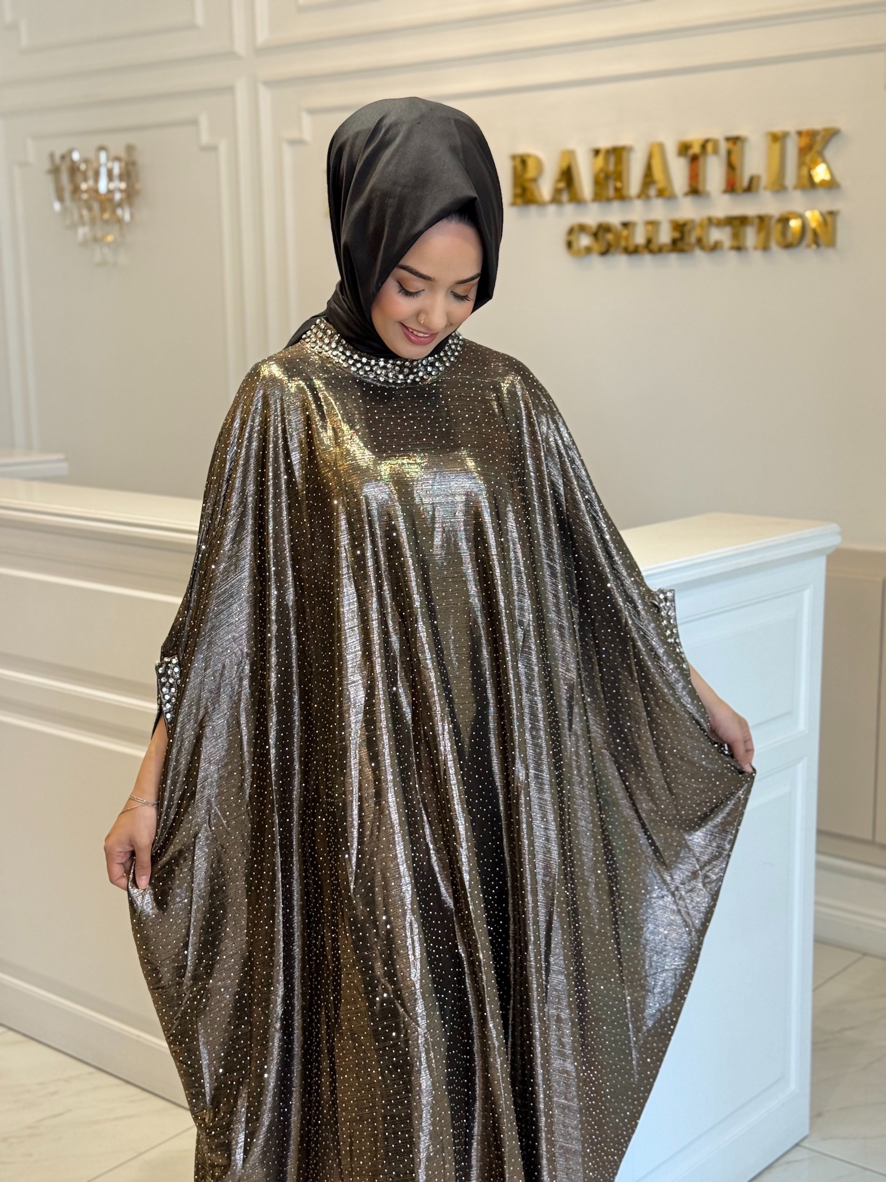 BTL Dubai Pul İşlemeli Elbise