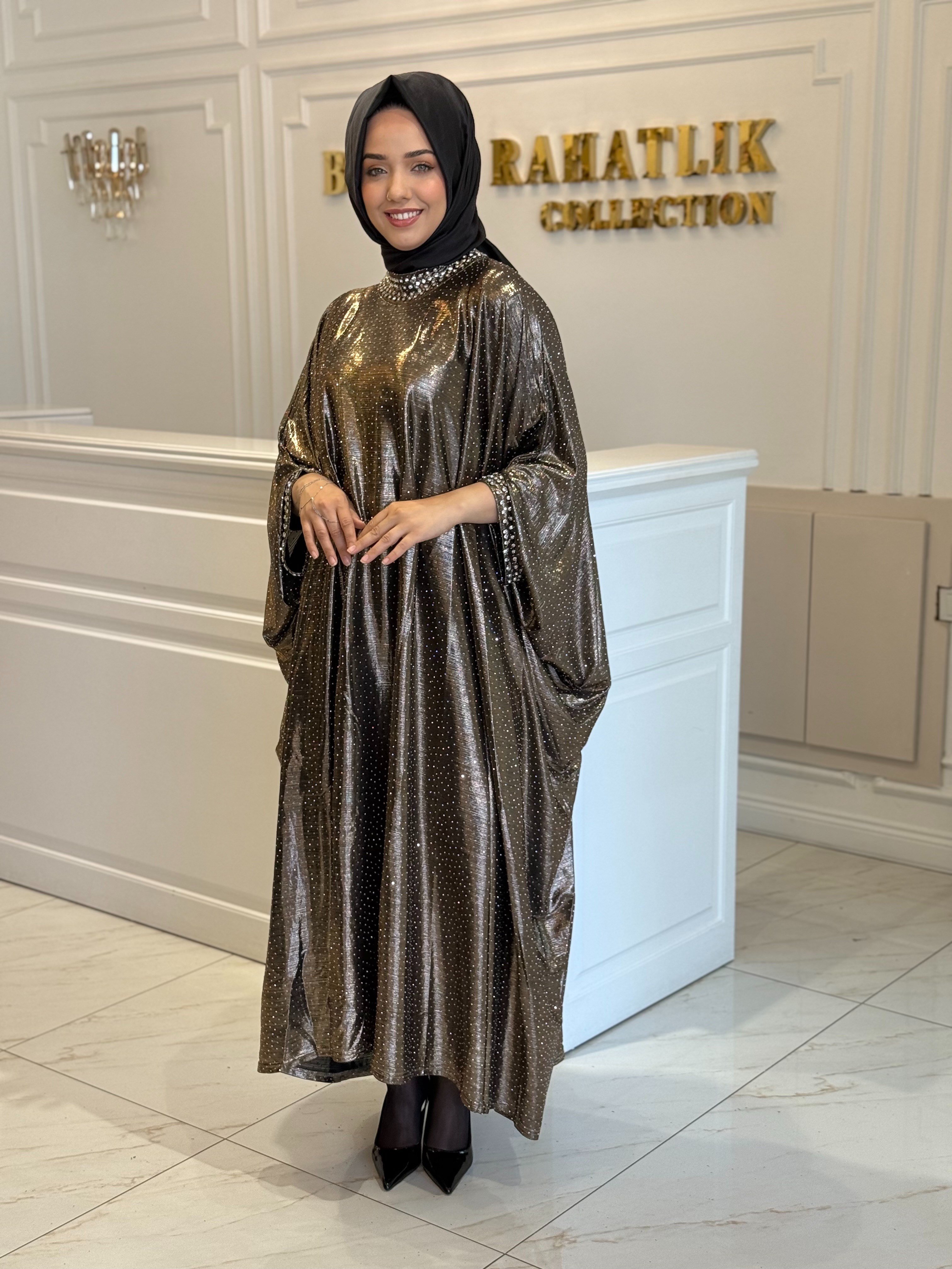 BTL Dubai Pul İşlemeli Elbise