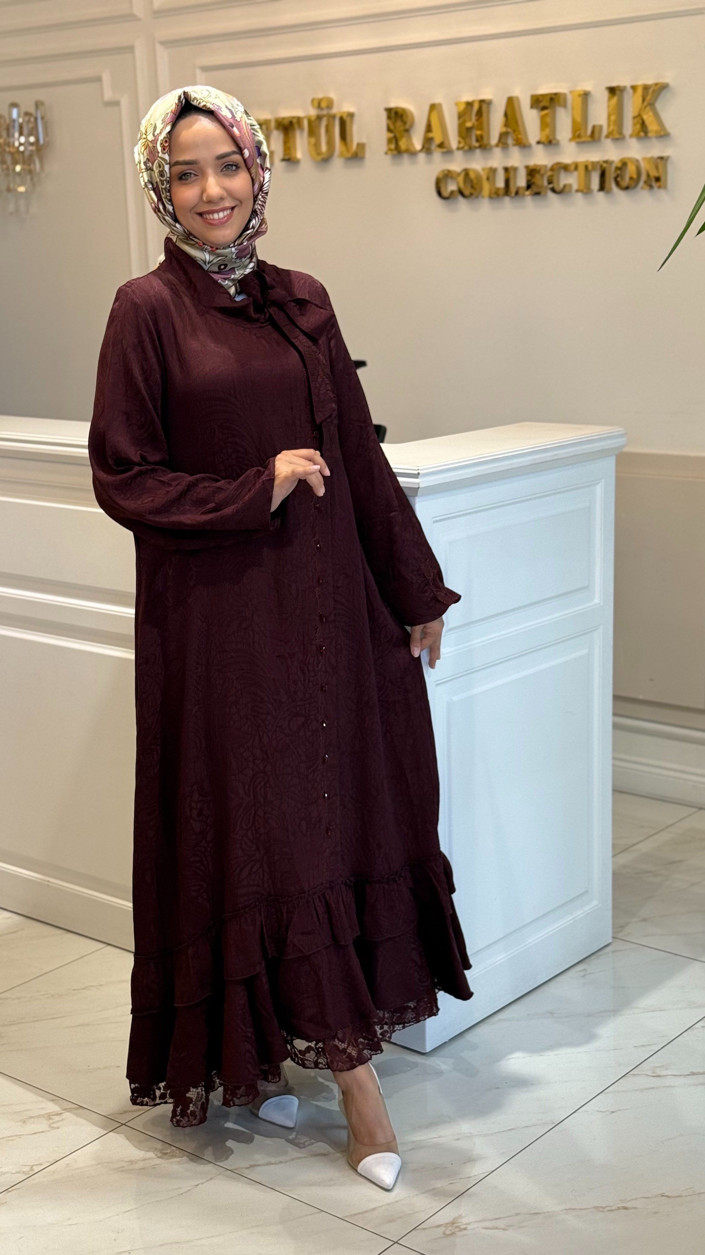 LİSSMORE 6148 ELBİSE BORDO