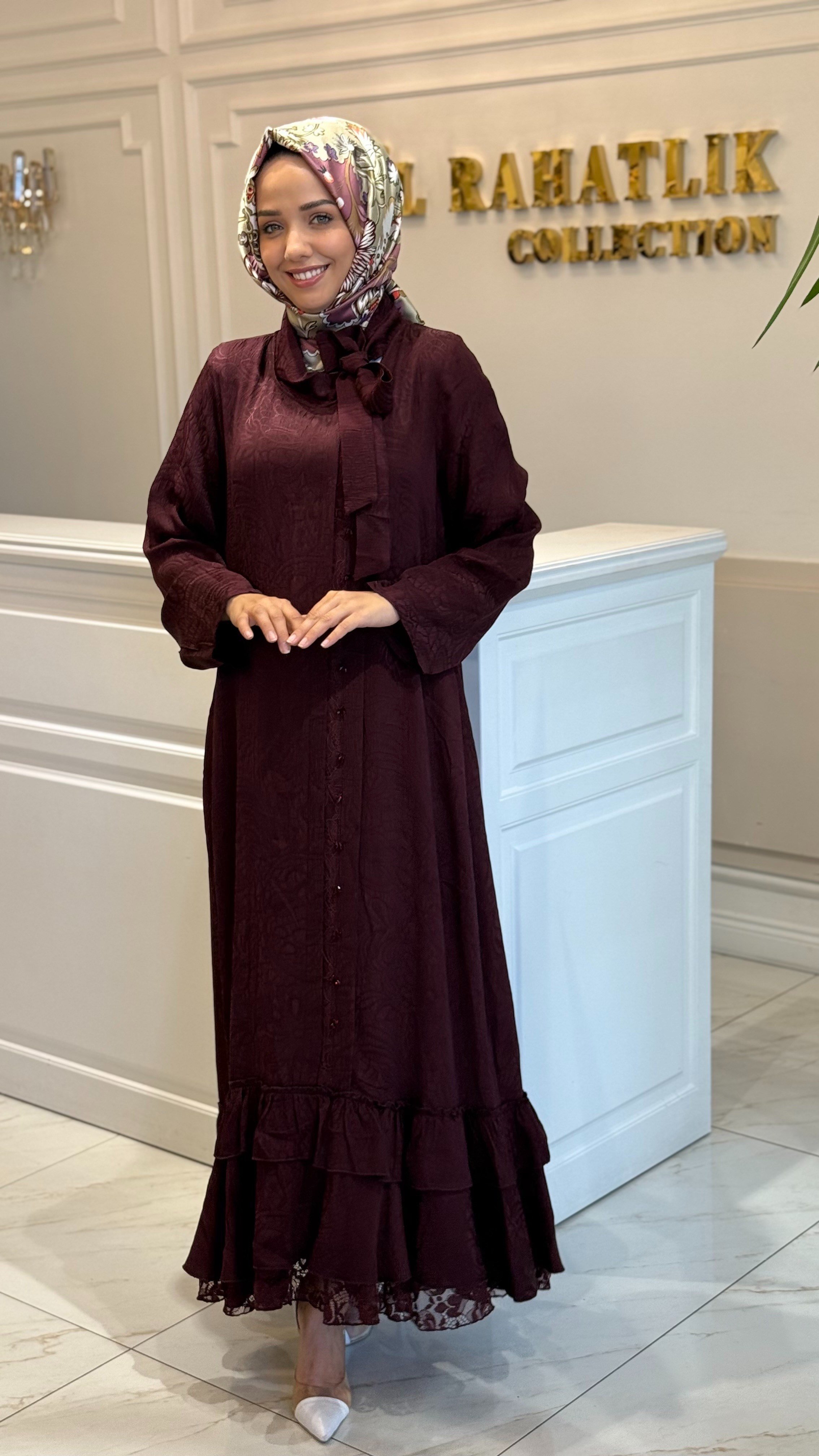 LİSSMORE 6148 ELBİSE BORDO
