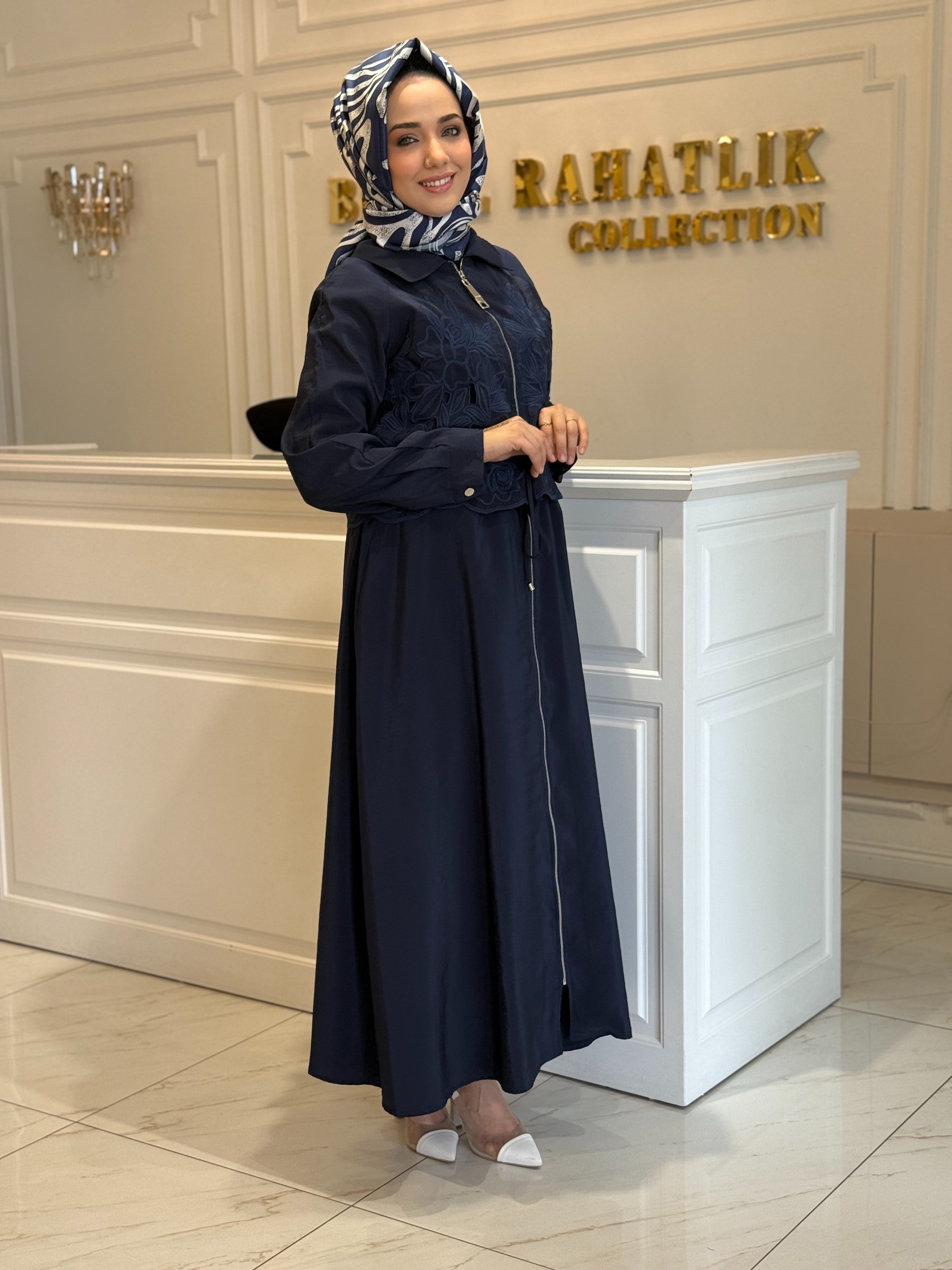 MISSEMRAMISS 5195 ELBİSE LACİVERT