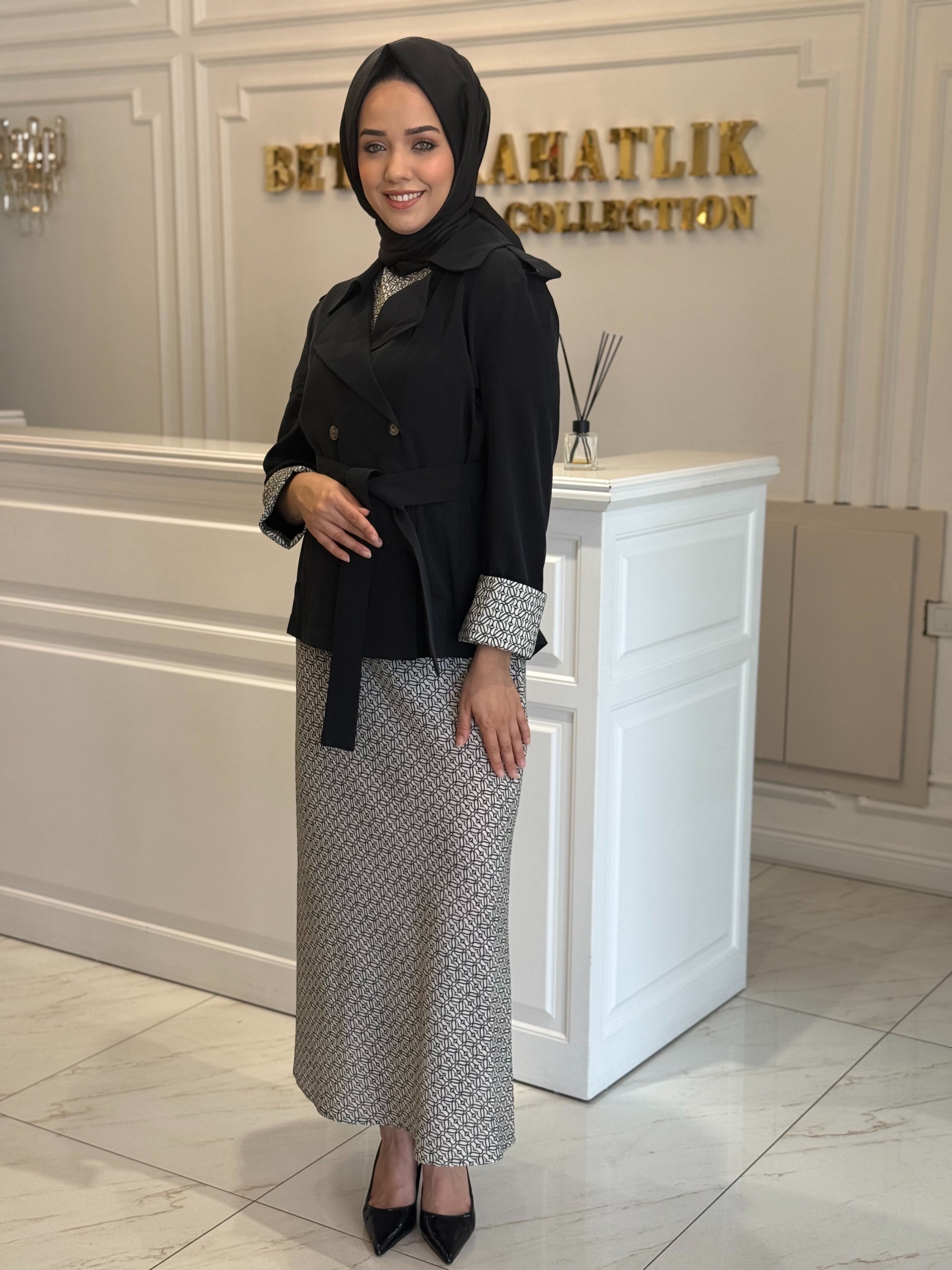 MISSEMRAMISS 5225 VELOUR WAVE ELİBSE SİYAH