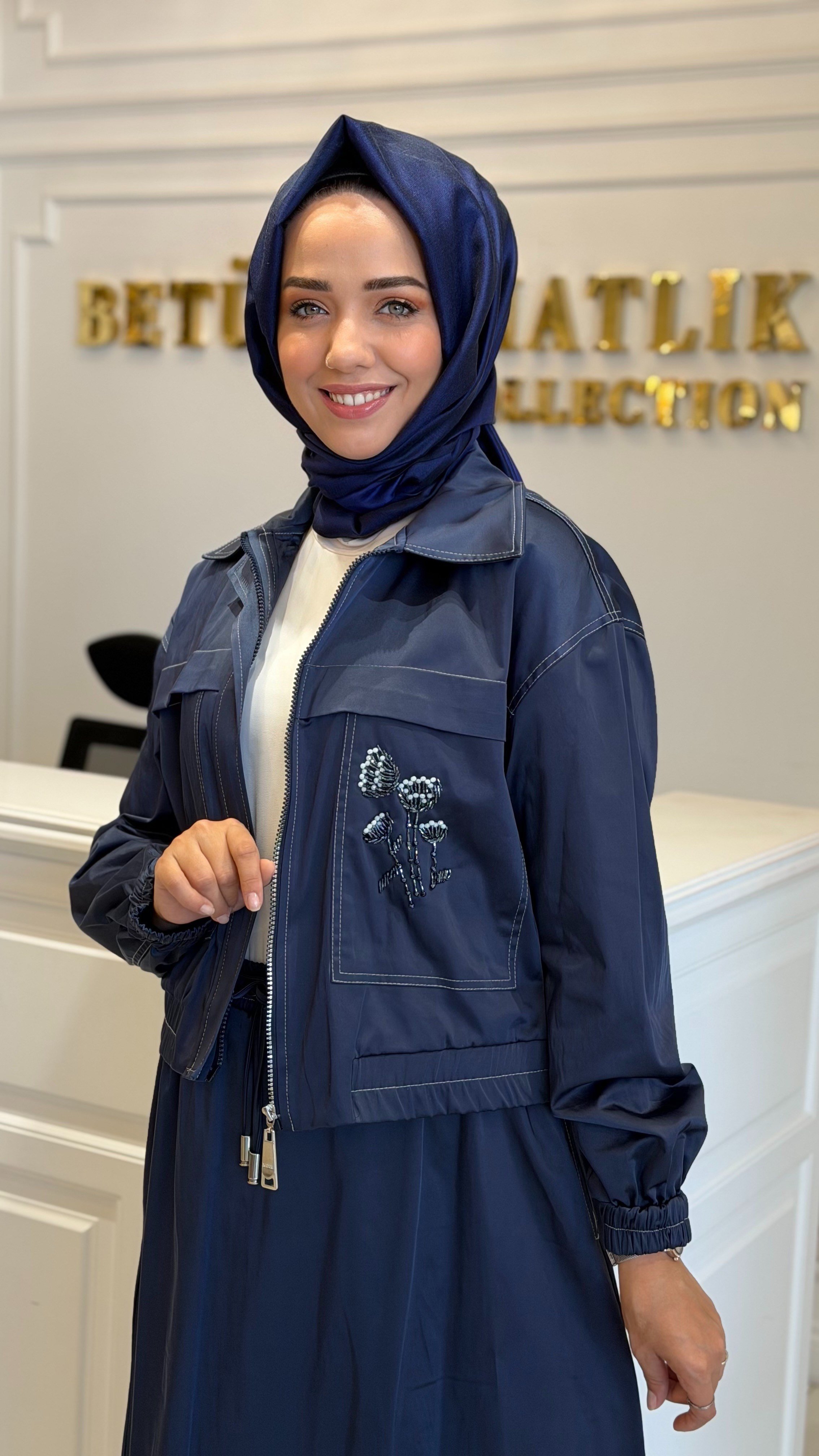 MİSSEMRAMİSS 5371 NORA NAKIŞLI TAKIM LACİVERT