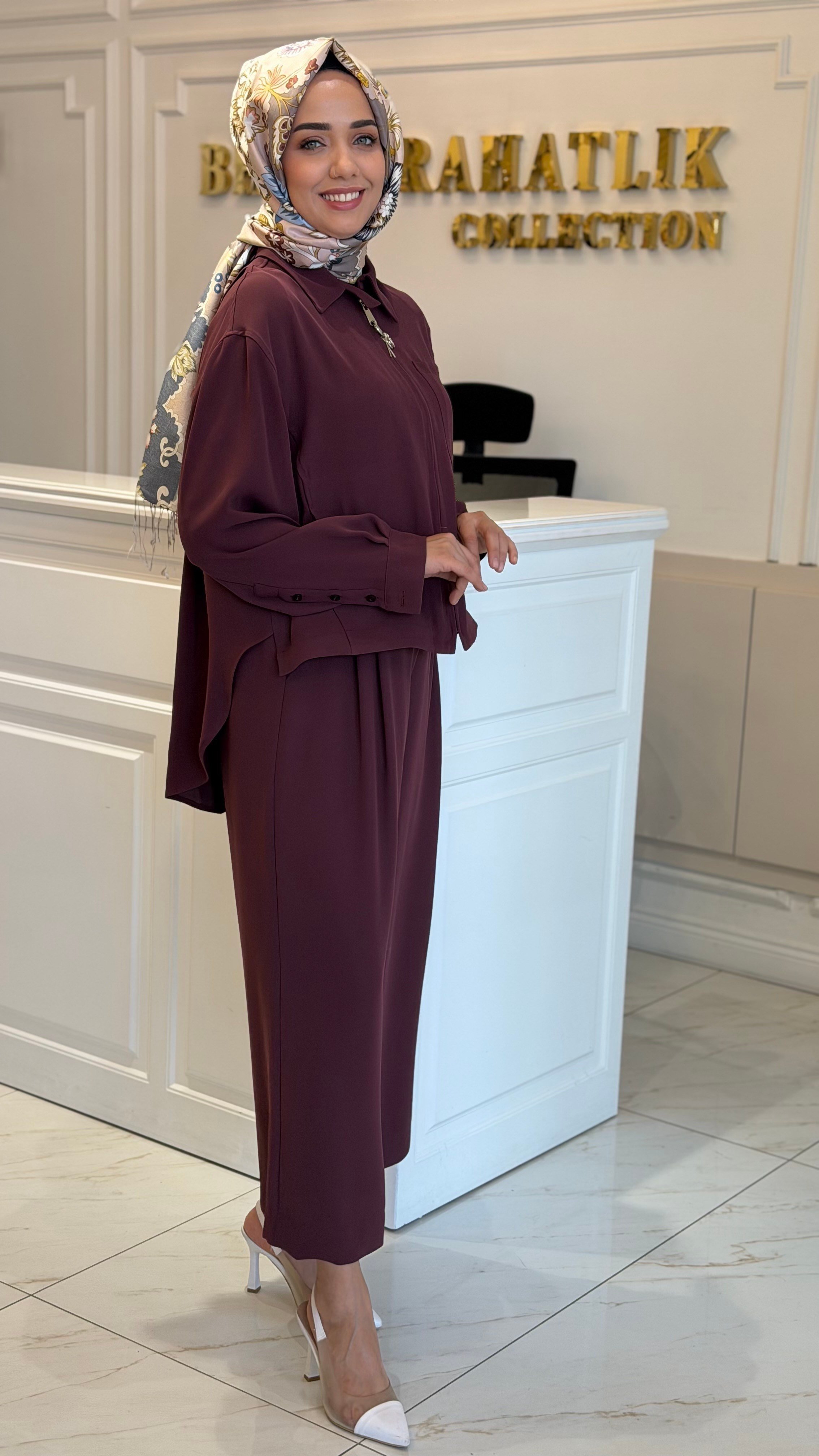 MISSEMRAMISS 5527 ROSELLA CEKET PANTOLONLU TAKIM BORDO