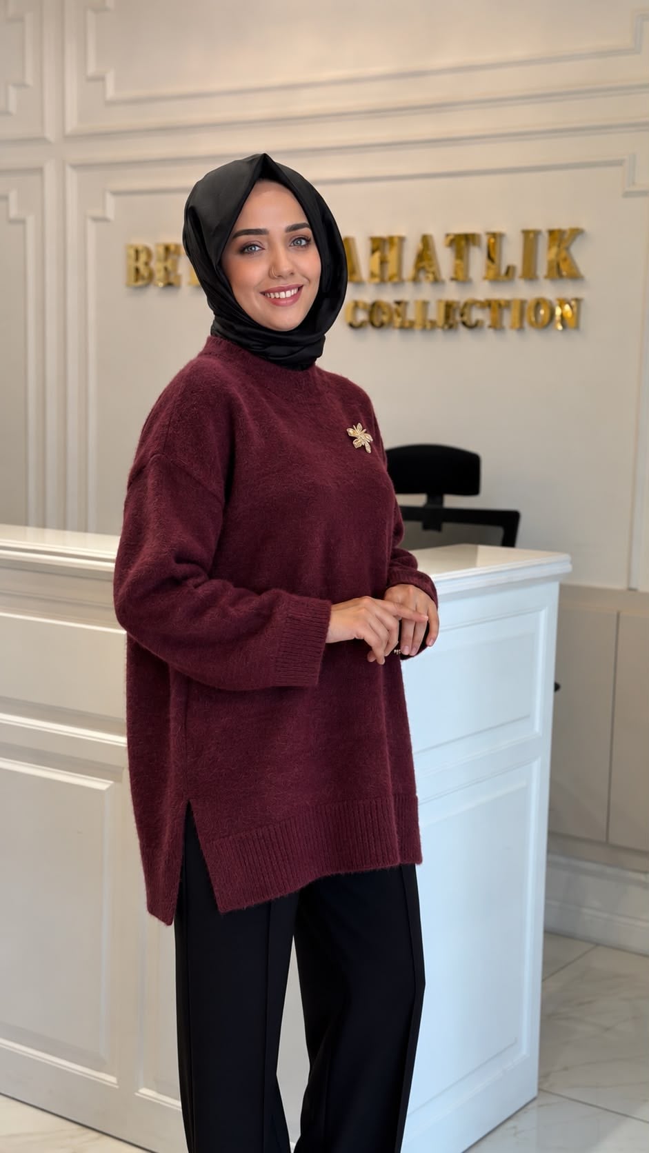 MISSEMRAMISS 5442 ANGORA KAZAK BORDO
