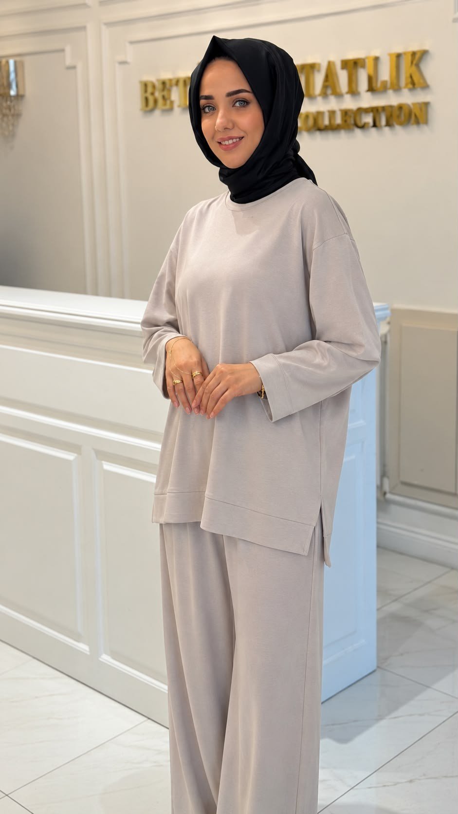 MISSEMRAMISS 5454 İPEK PAMUK BLUZ BEJ