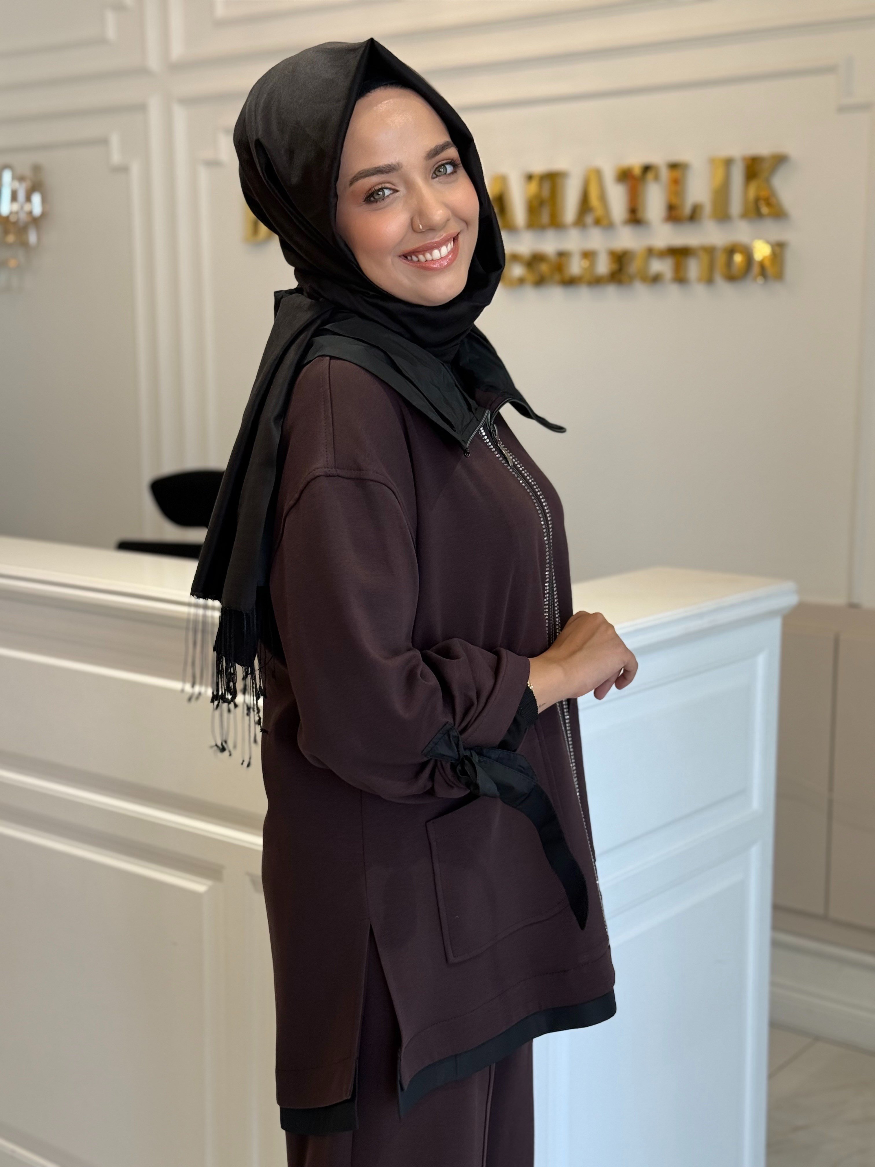 MY312 1729 ARKASI BASKILI TAŞLI TAKIM KAHVE