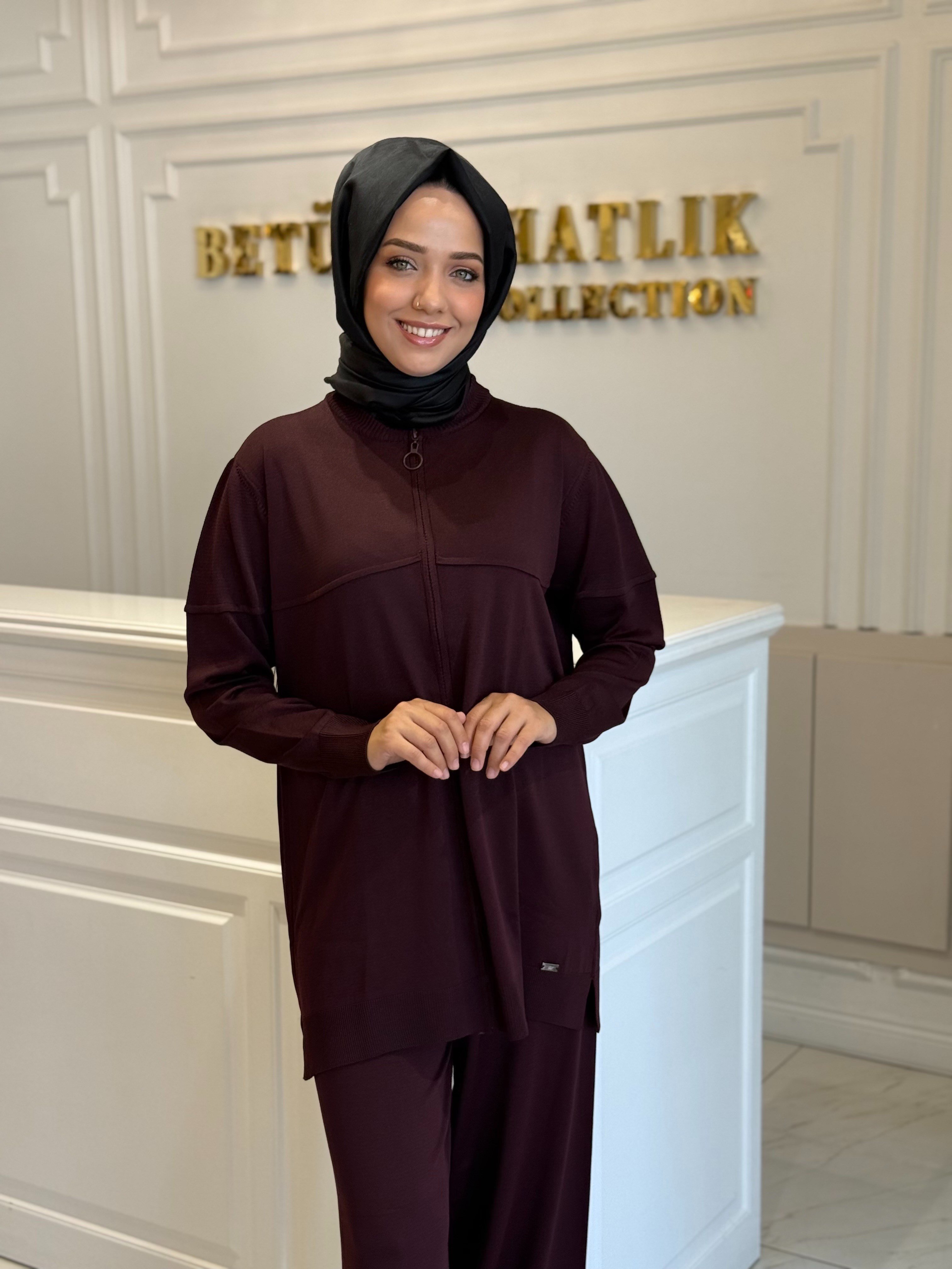 MY312 1782 FERMUARLI TRİKO TAKIM MÜRDÜM