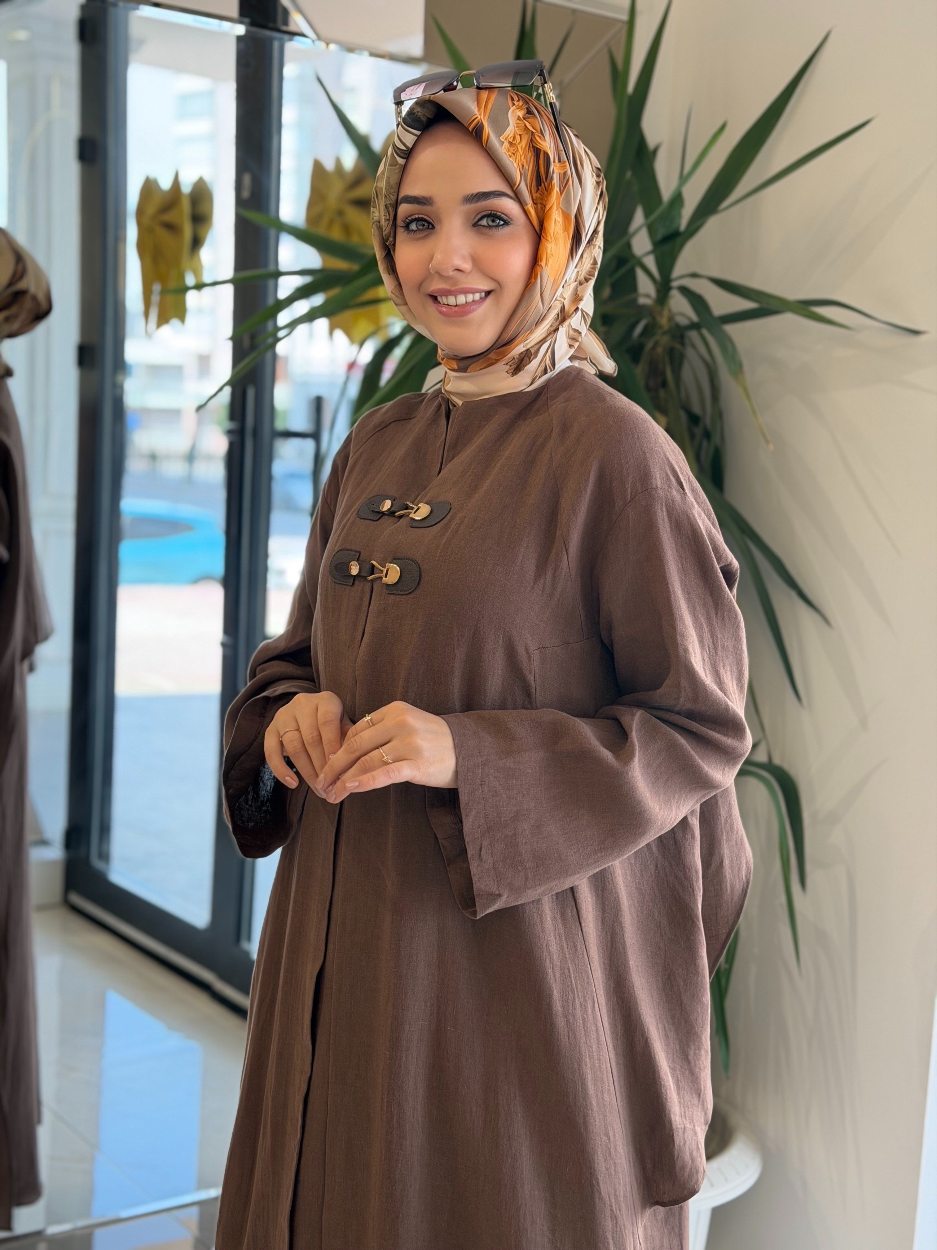QUPRA 1530 ELBİSE KAHVE