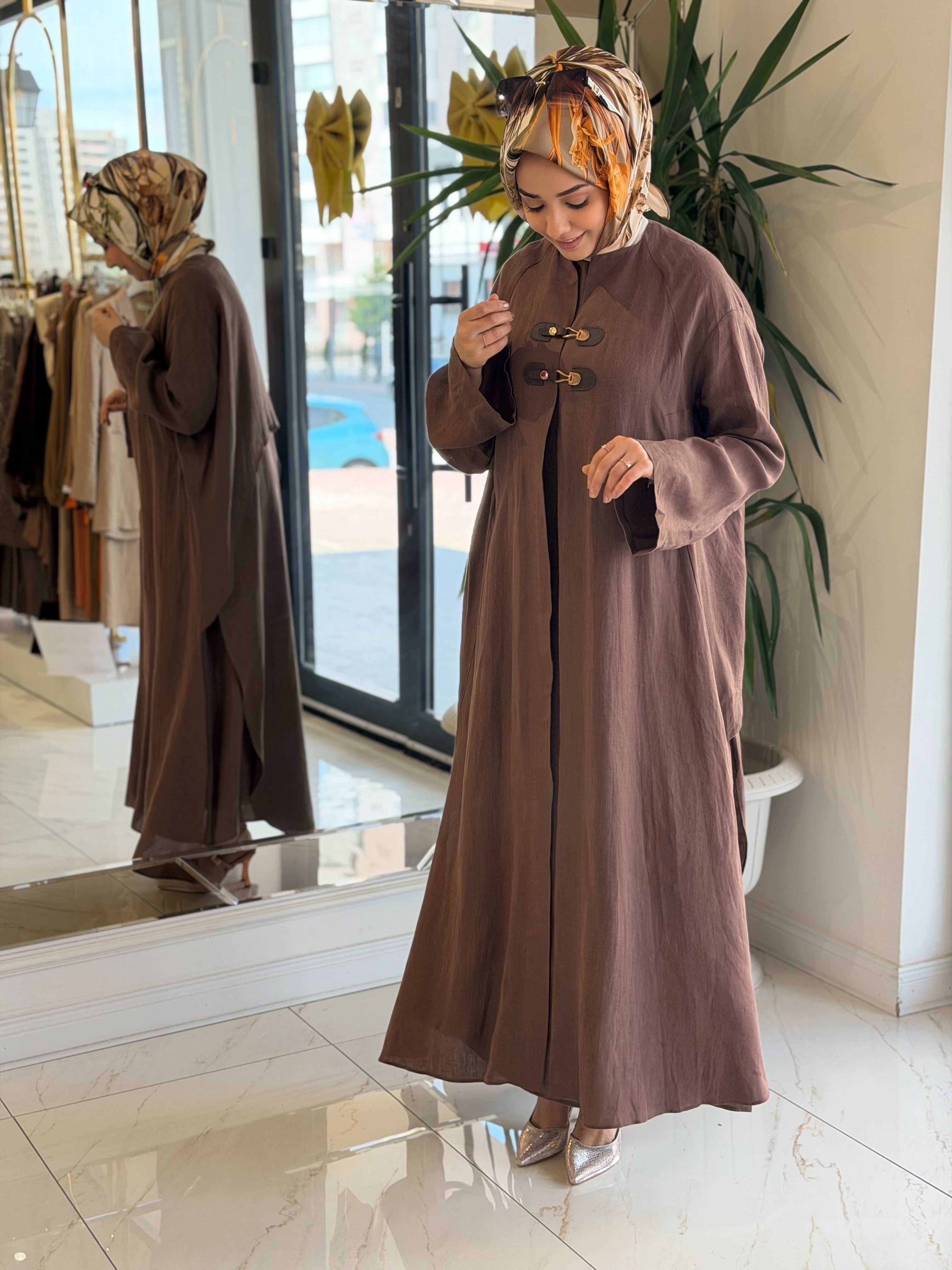 QUPRA 1530 ELBİSE KAHVE
