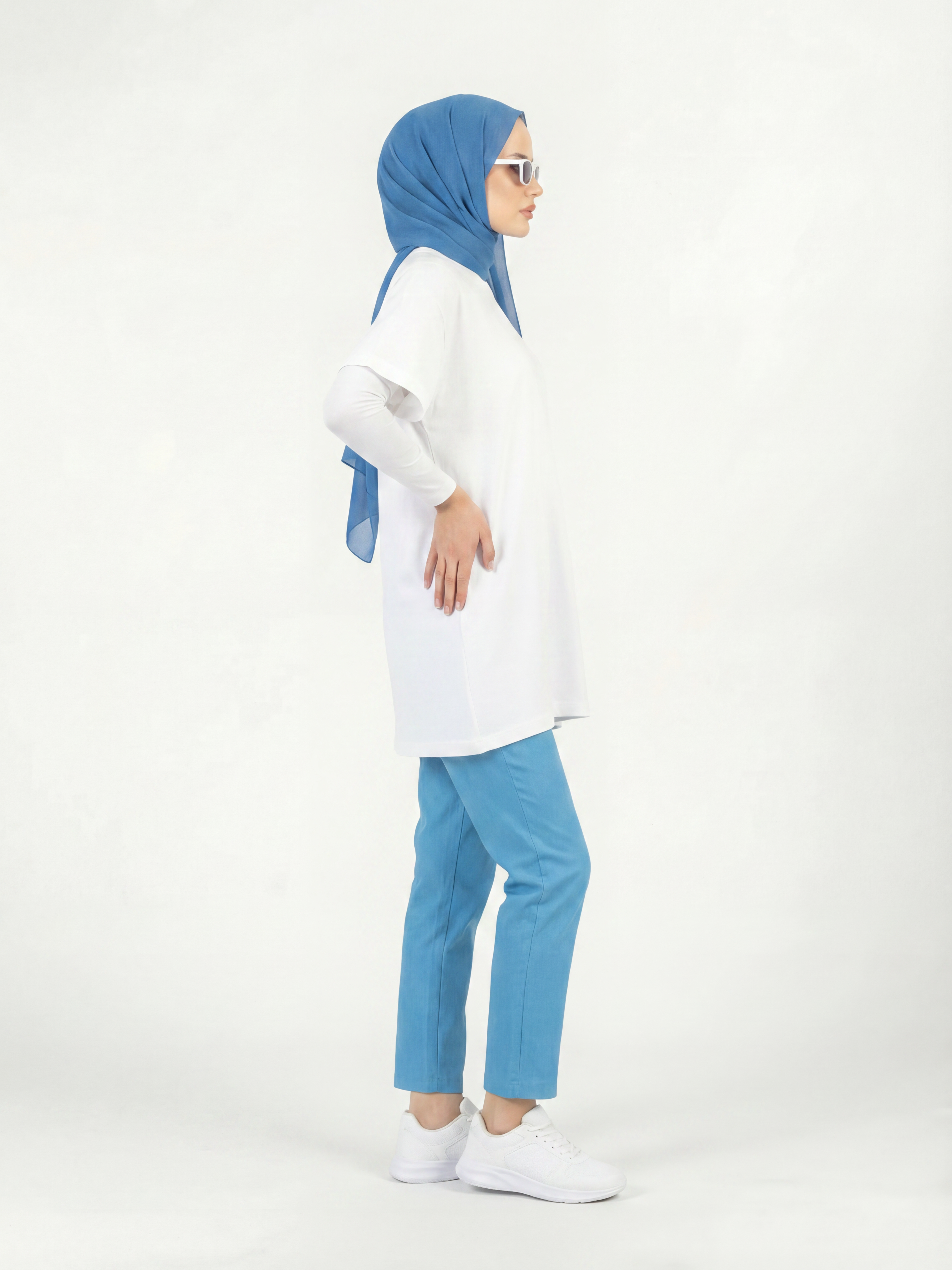 İnterlok Kumaş Oversize Kesim Kadın Tişört