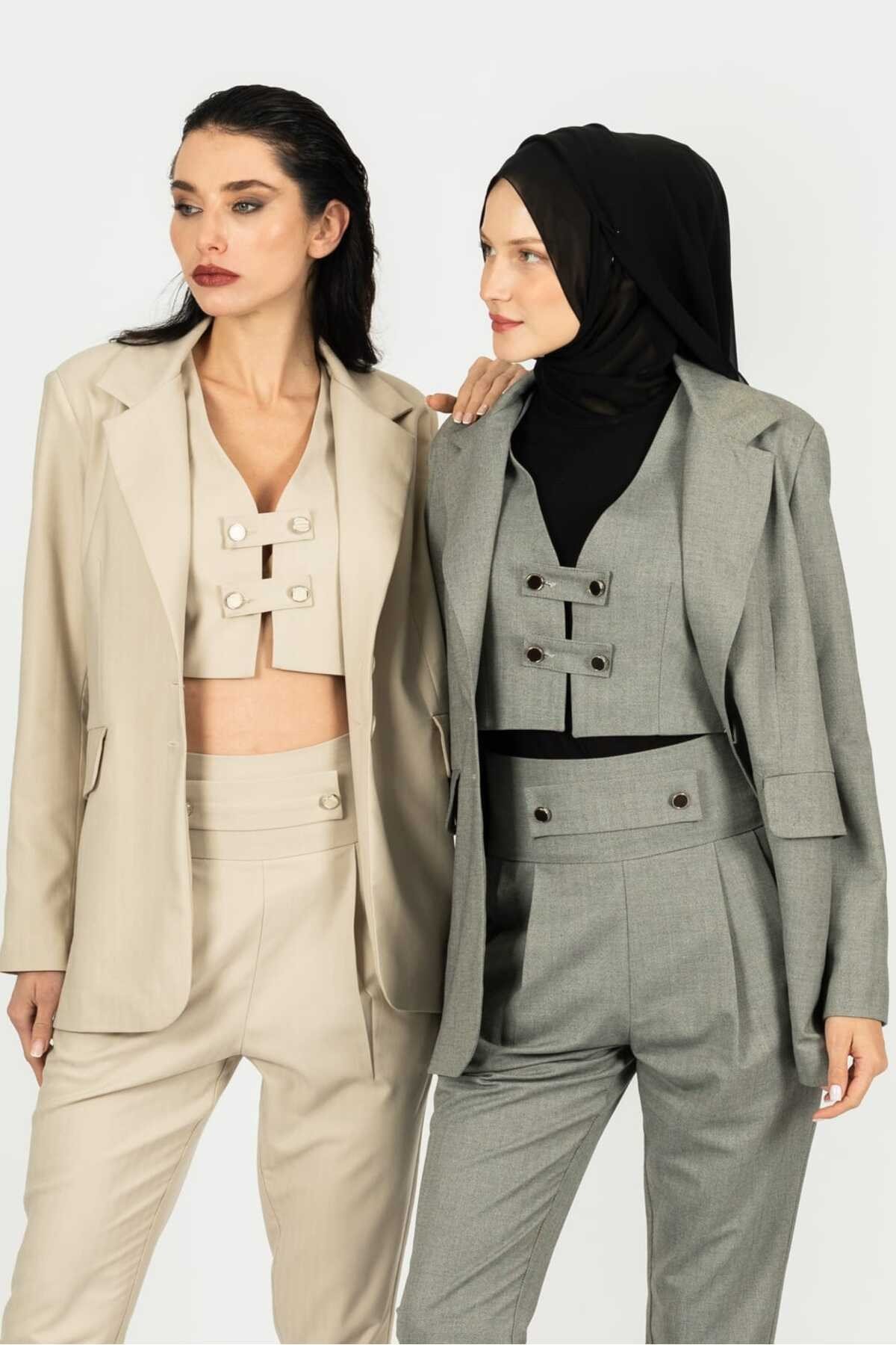 Suit Crop Yelek