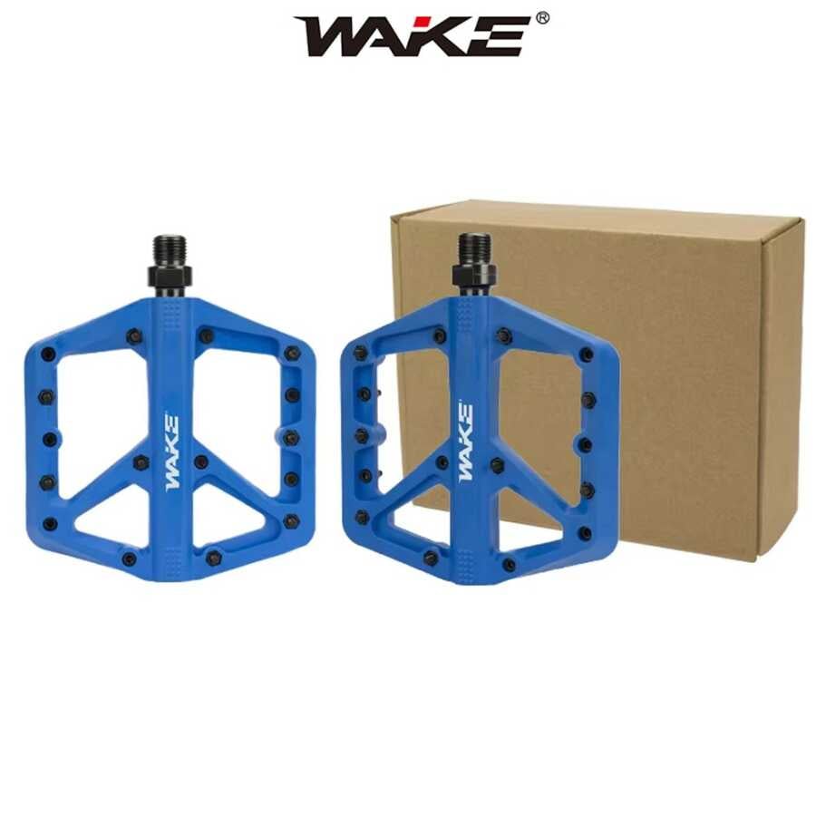 WAKE MAVİ PLASTİK RULMANLI VİDALI PLATFORM PEDAL 137 X 115 MM C-579