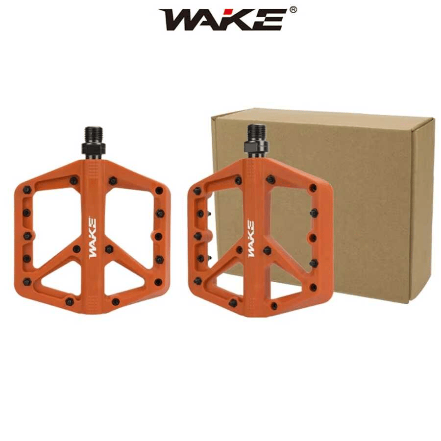 WAKE TURUNCU PLASTİK RULMANLI VİDALI PLATFORM PEDAL 137 X 115 MM C-579