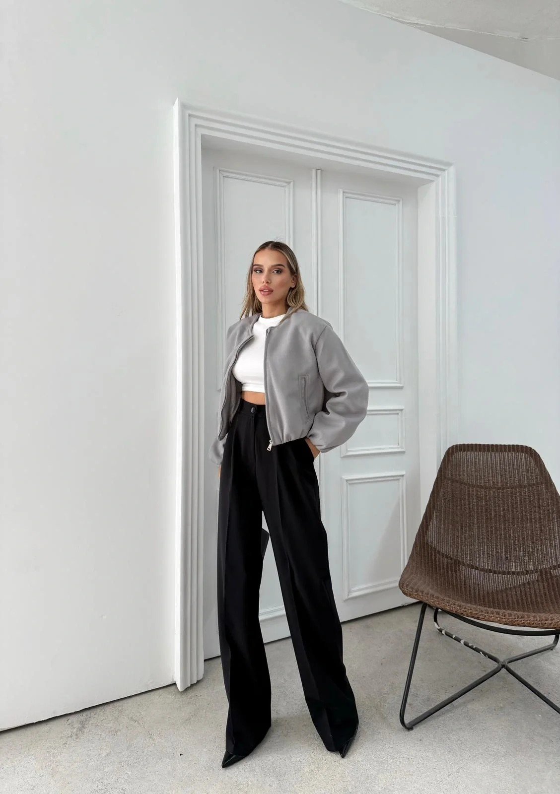 BALON KOL FERMUARLI KAŞE MONT GRİ