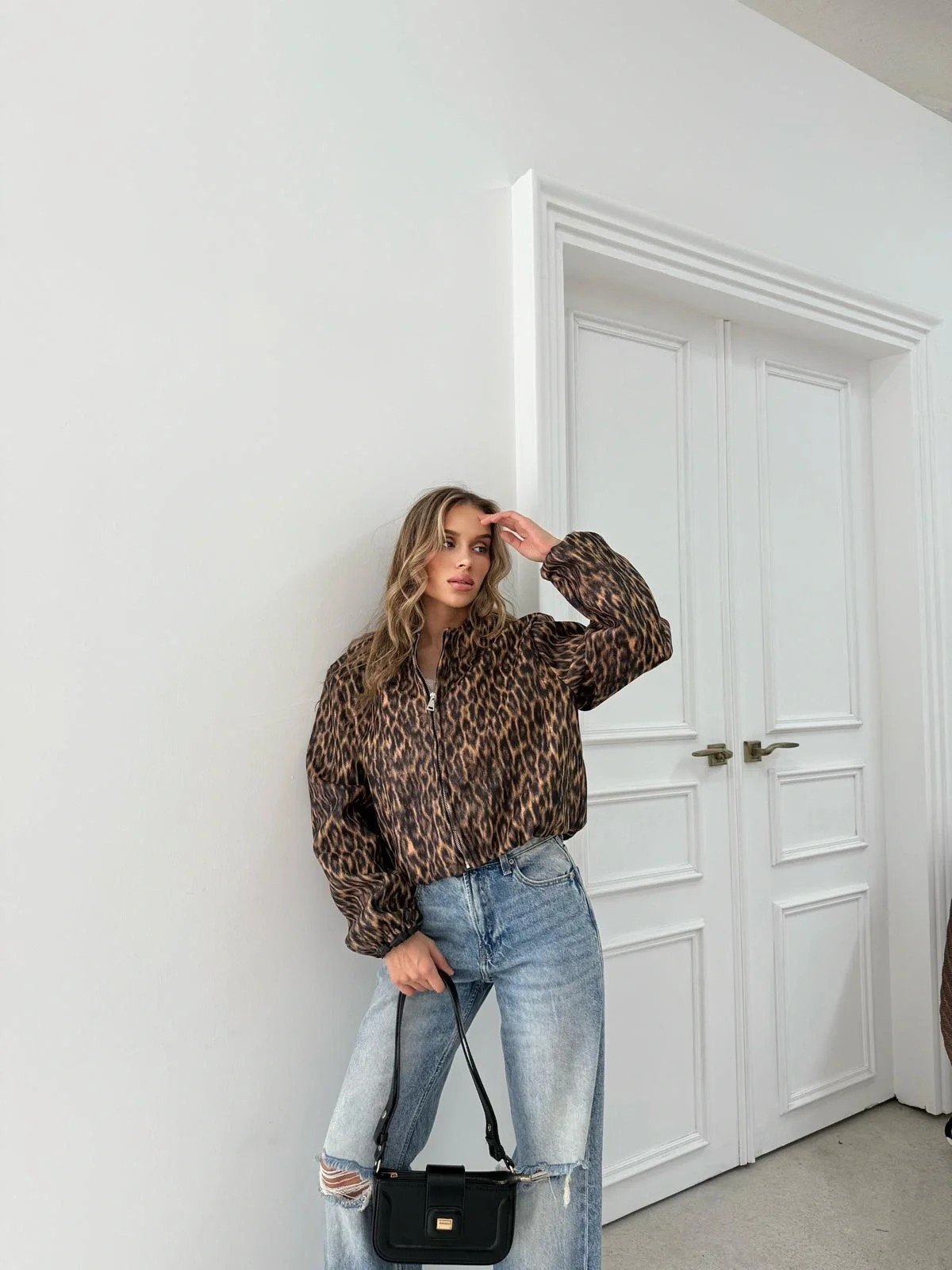 BALON KOL FERMUARLI KAŞE MONT LEOPAR