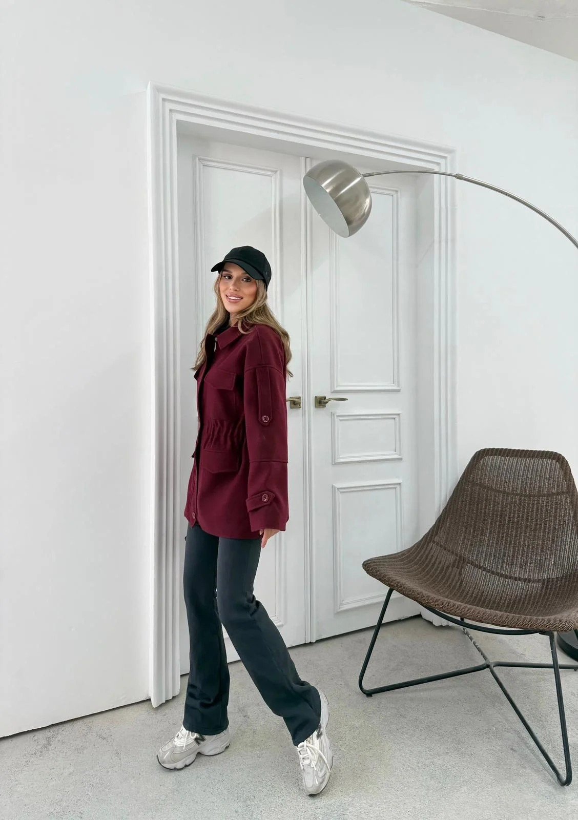 CEPLİ OMUZ APOLET DETAY İÇ ASTARLI KAŞE KABAN BORDO