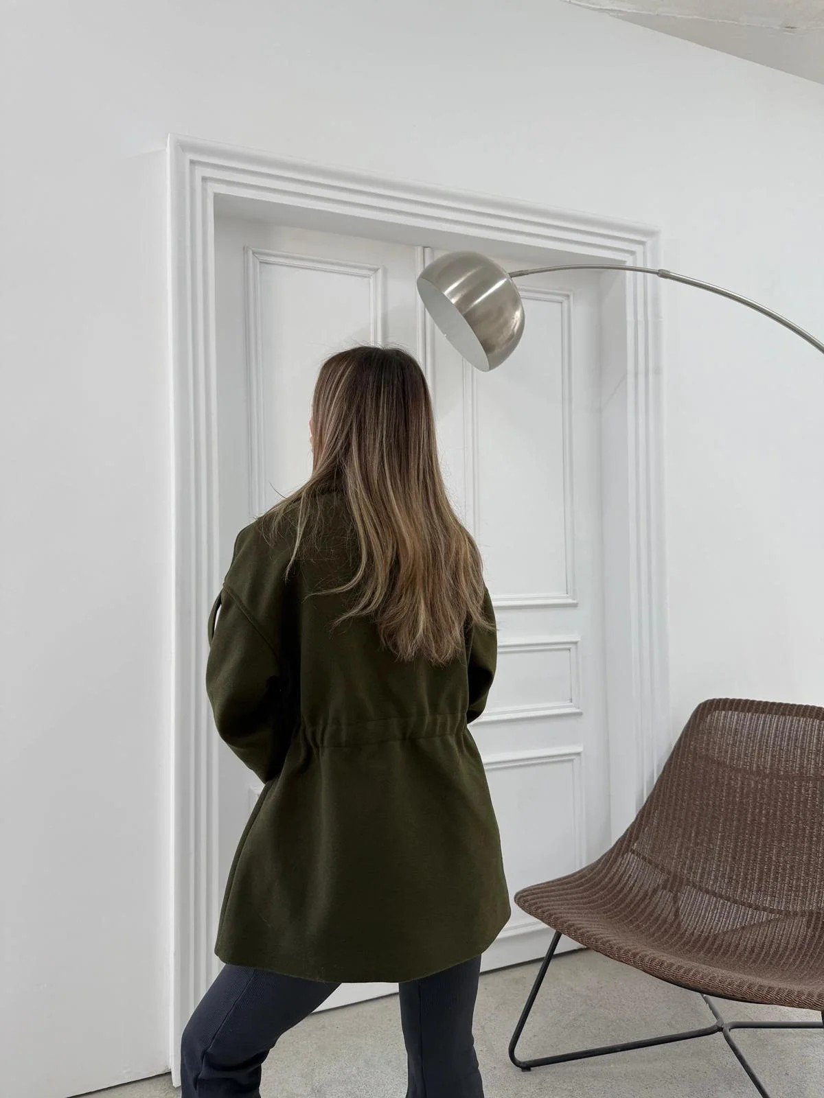 CEPLİ OMUZ APOLET DETAY İÇ ASTARLI KAŞE KABAN HAKİ