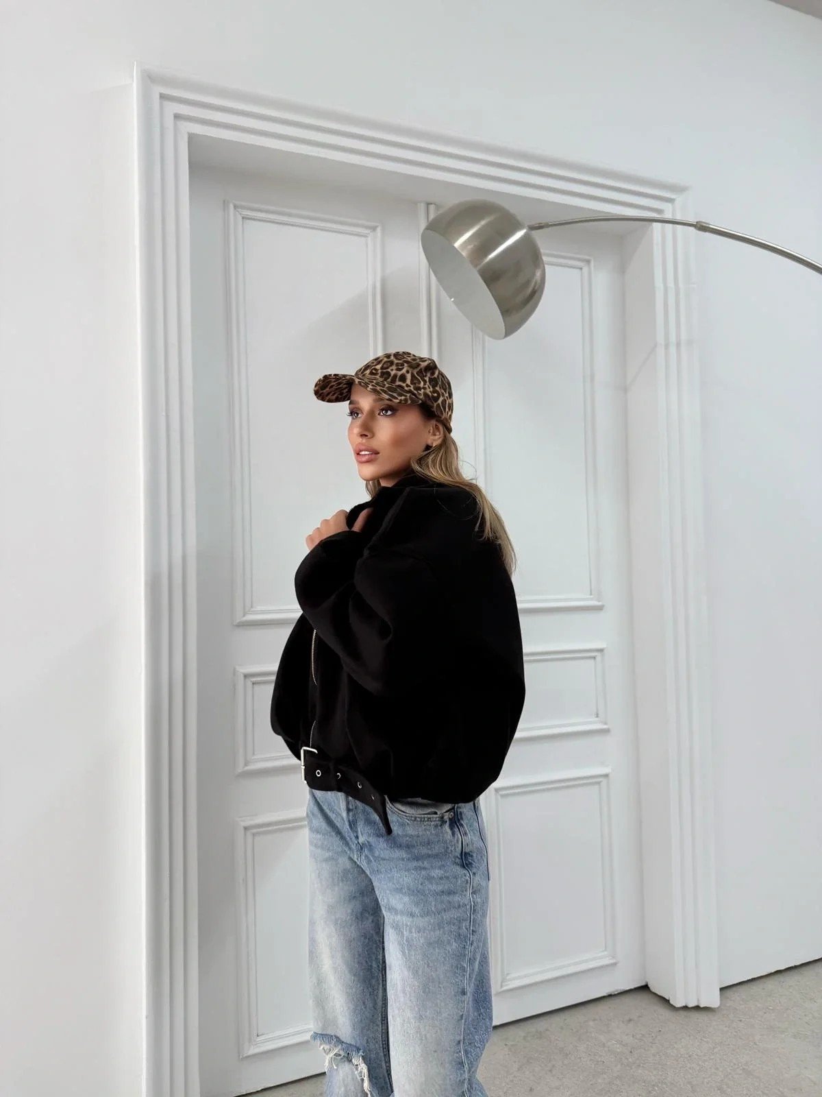 KEMER DETAY YAKALI İÇ ASTARLI KAŞE KABAN SİYAH 2076