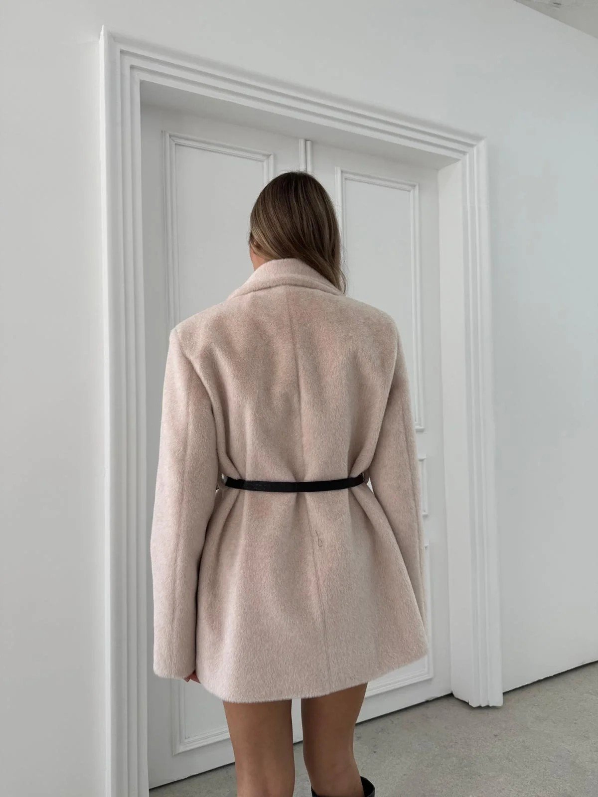 KEMER DETAY YUMOŞ KAŞE CEKET PUDRA