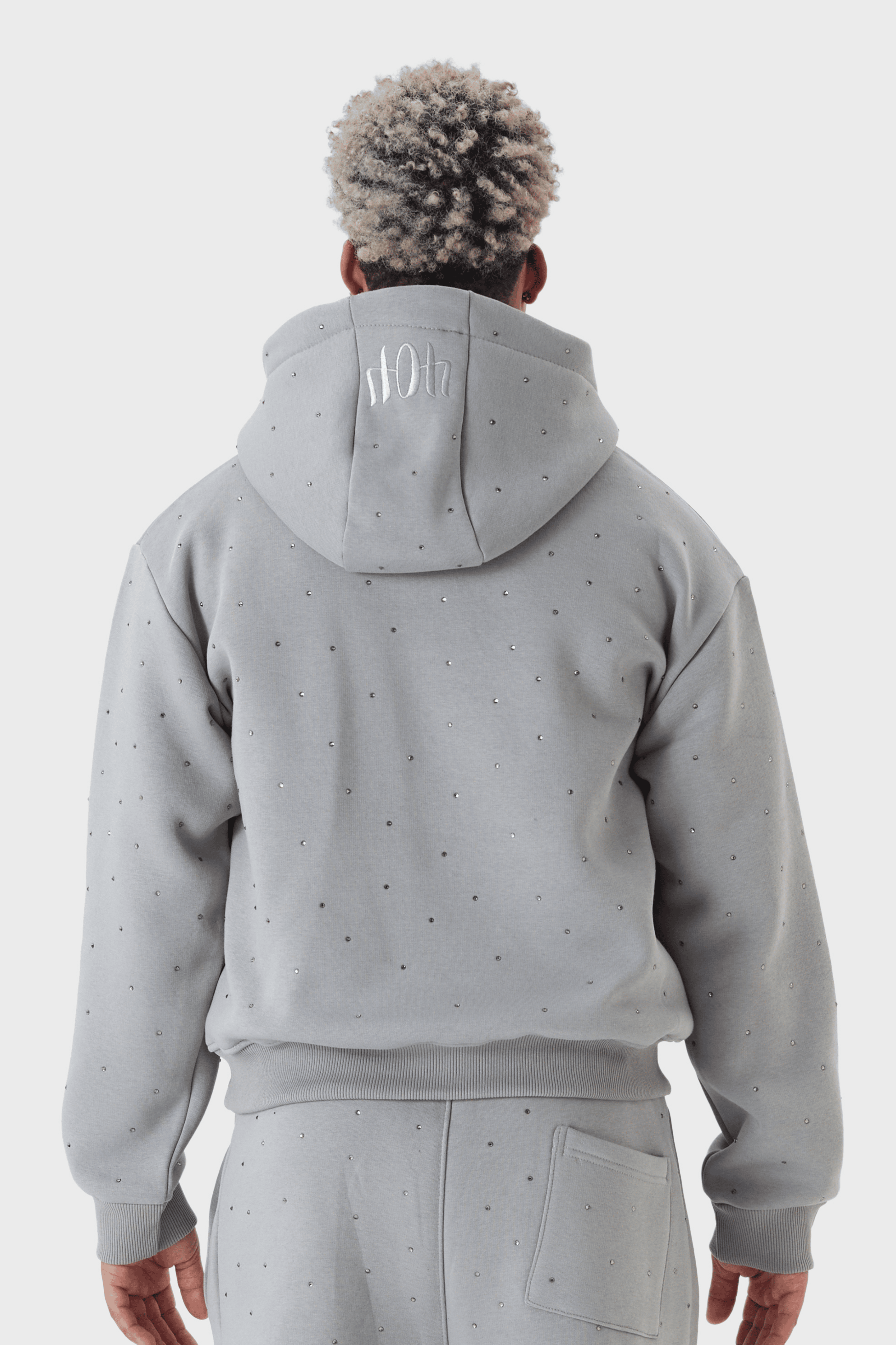 Erkek Üst Hoodie Gri