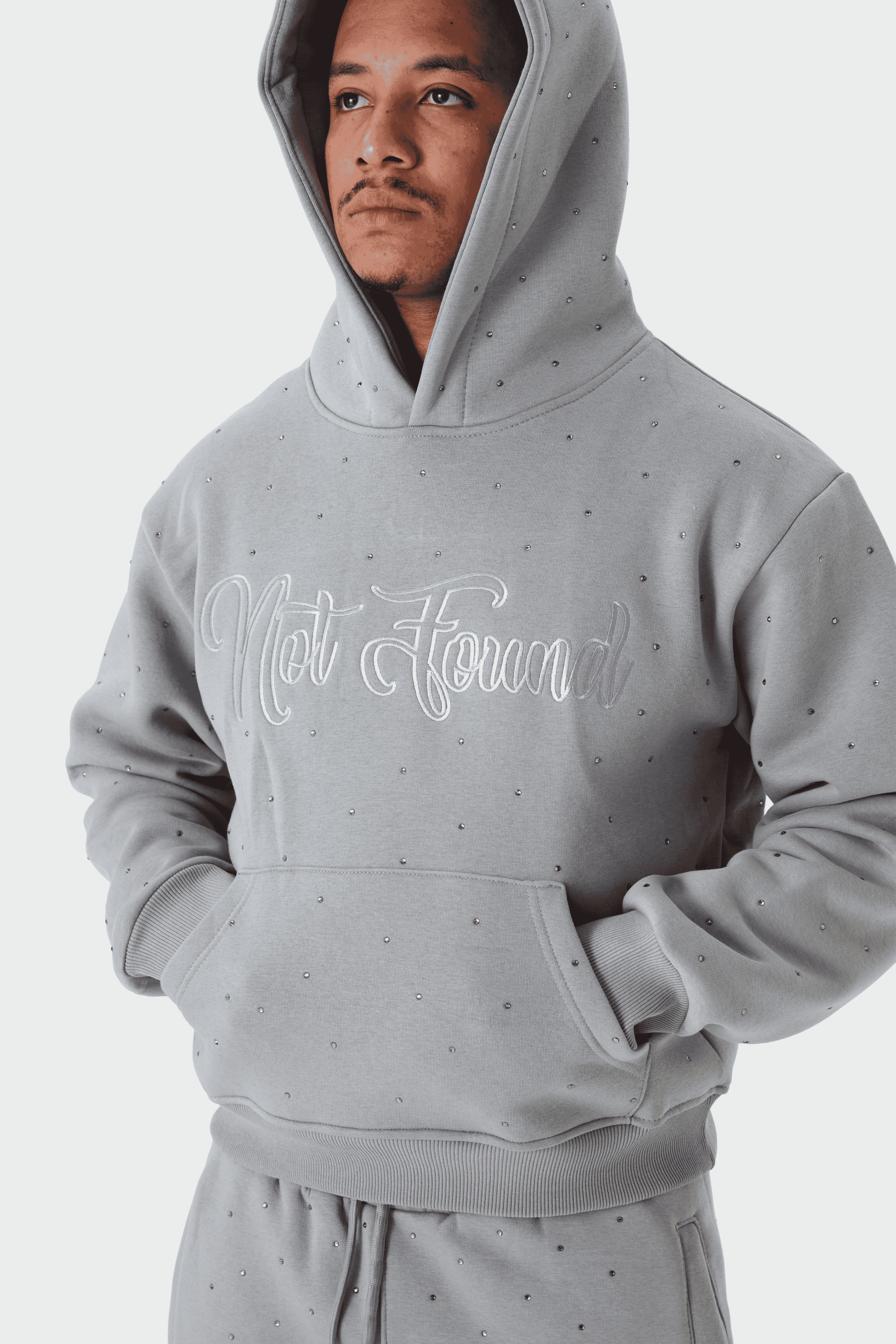 Erkek Üst Hoodie Gri