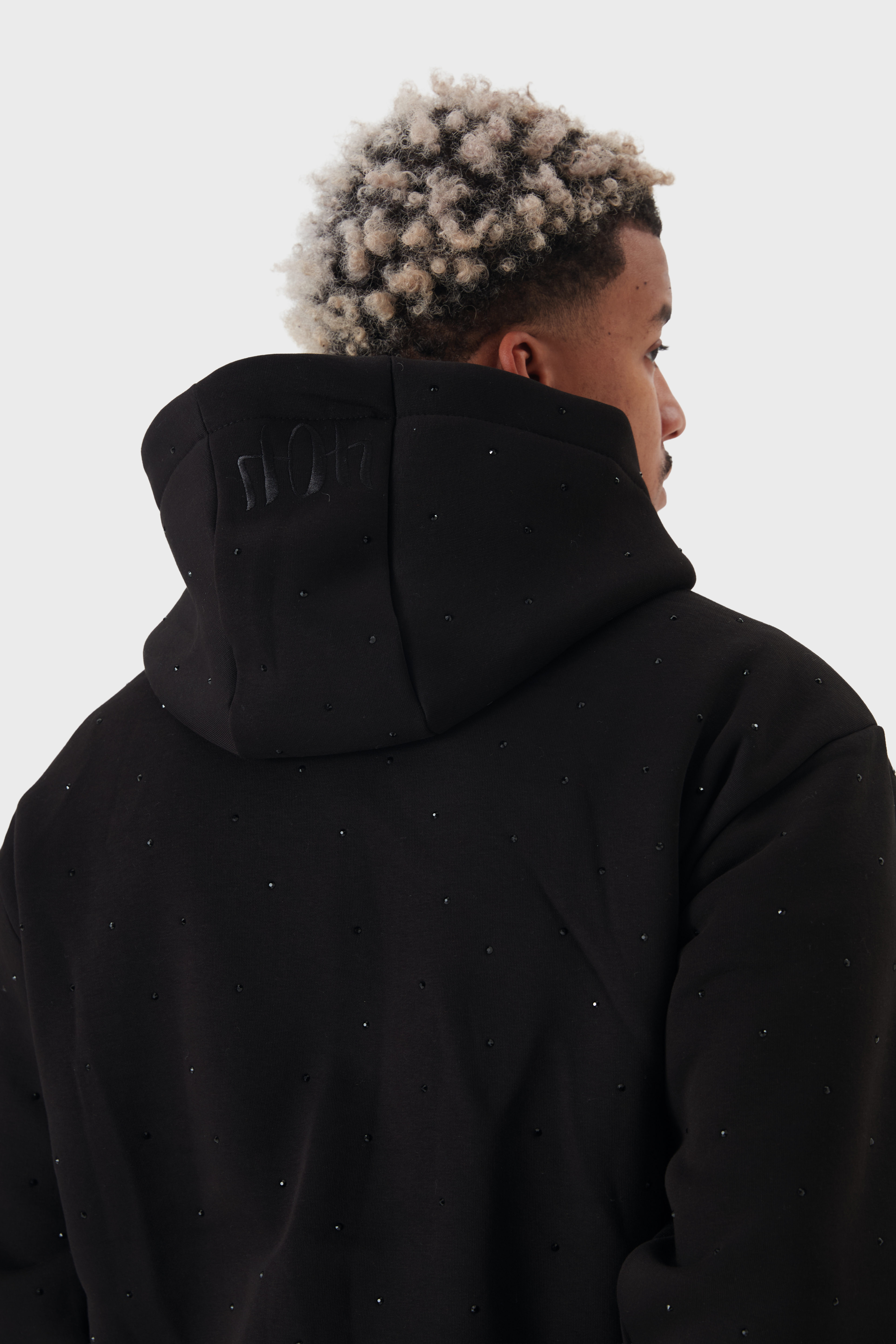 Erkek Üst Hoodie Siyah