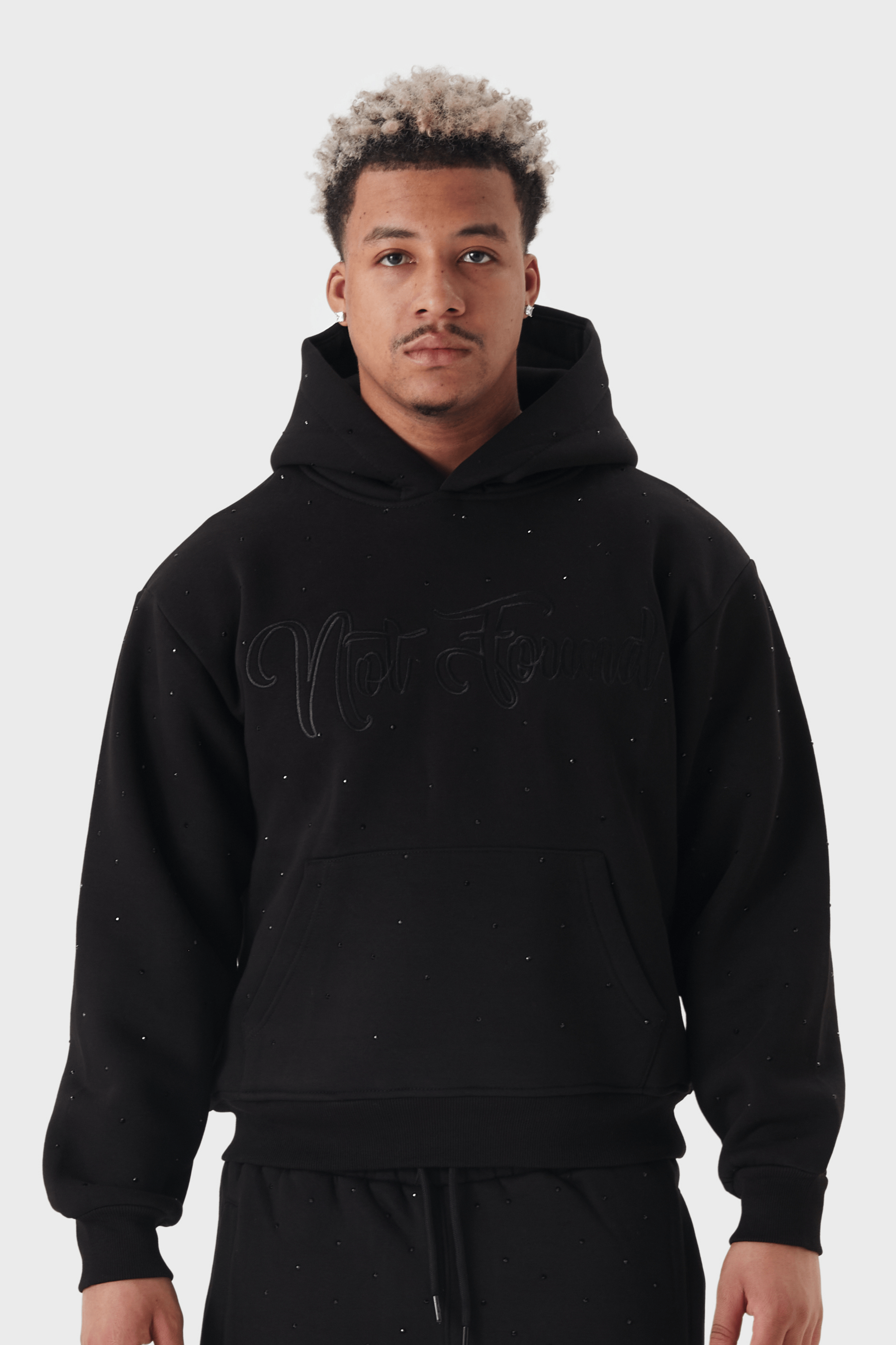 Erkek Üst Hoodie Siyah