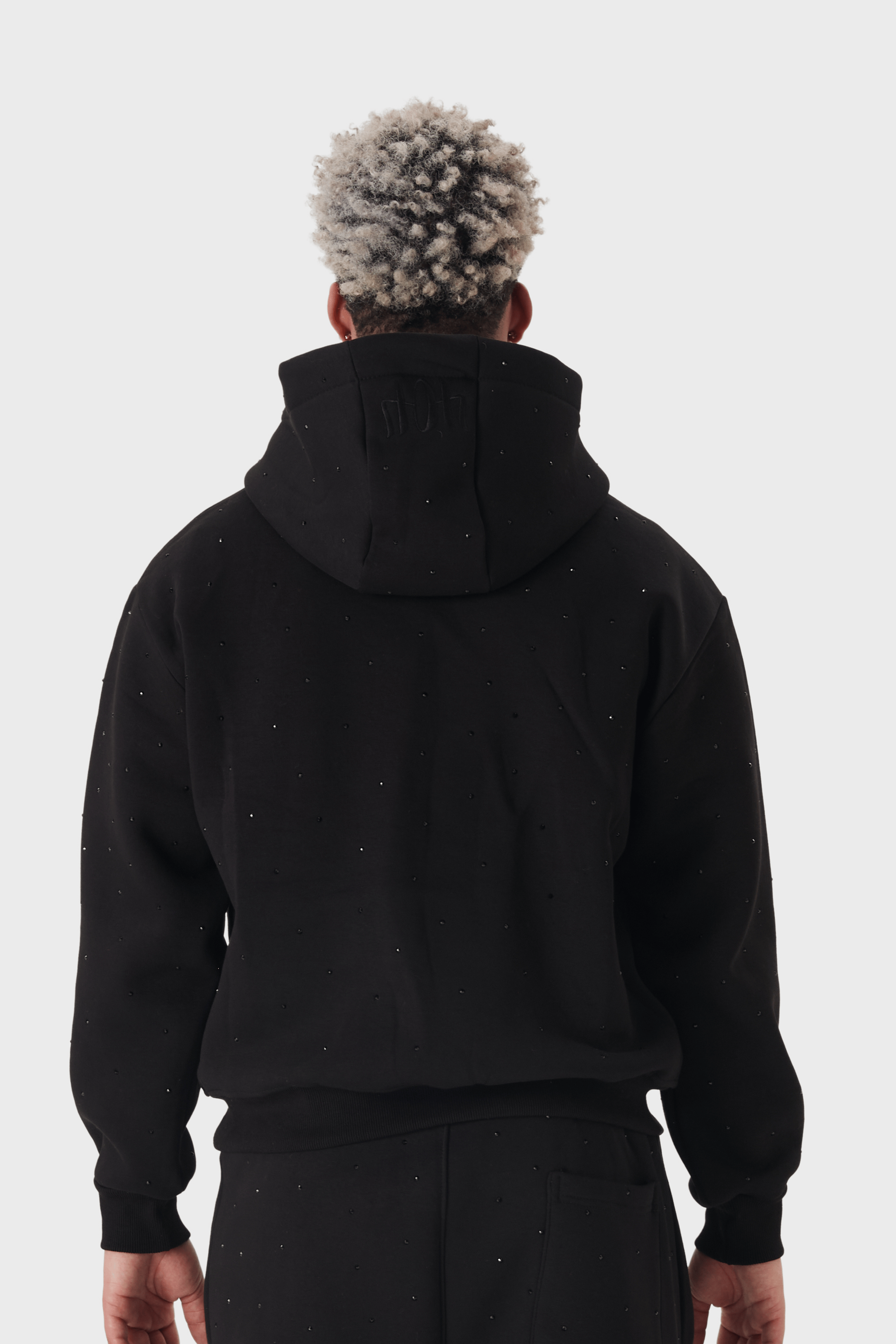 Erkek Üst Hoodie Siyah